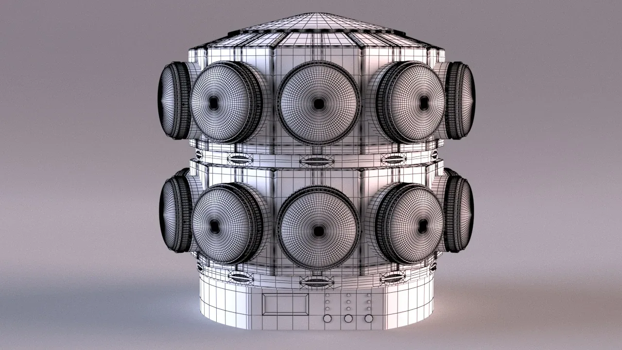 Cinematic VR Camera 360 3D Model