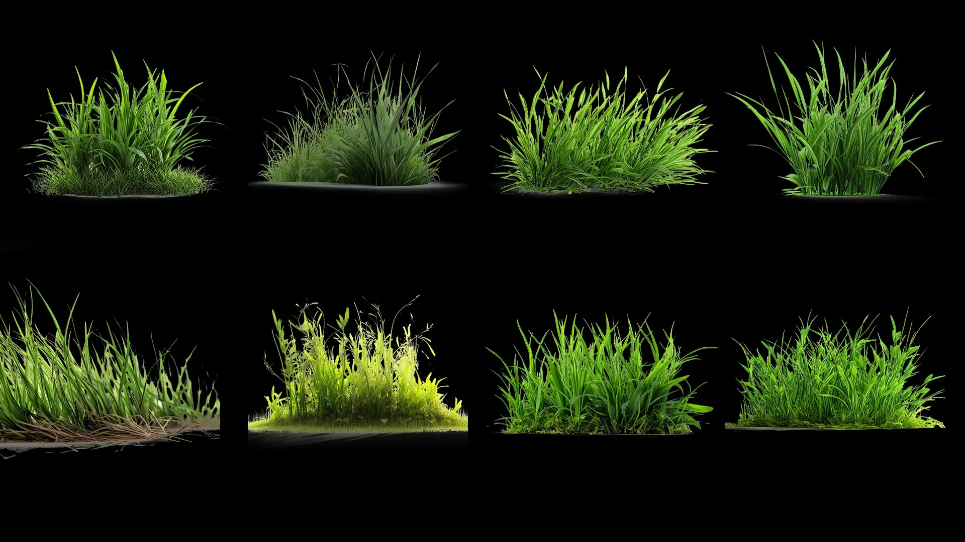 100 Grass and Weeds Images (PNG & Transparent Files)-4K- High Quality