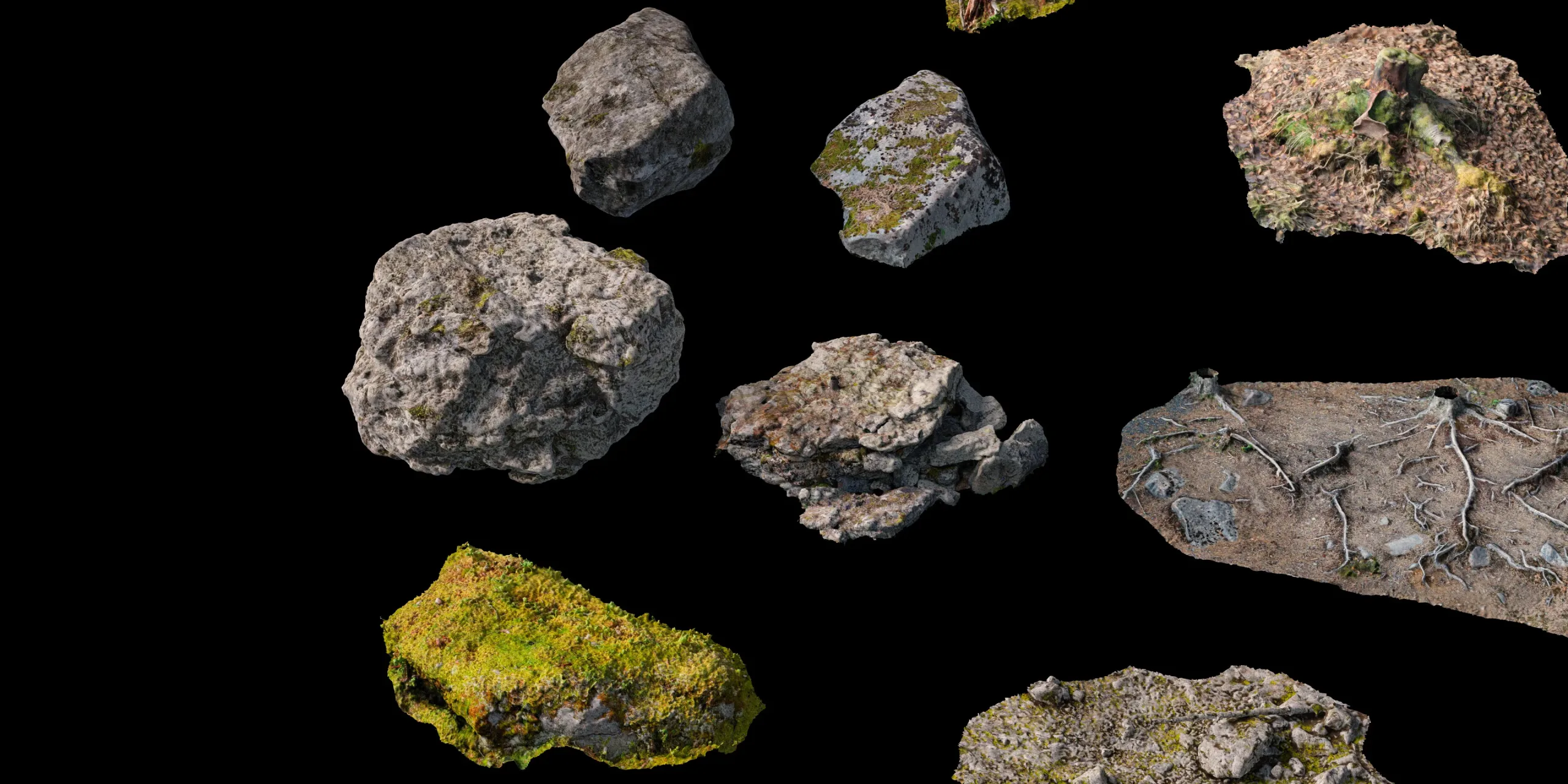 PBR Nature Photogrammetry Bundle - 16K Textures