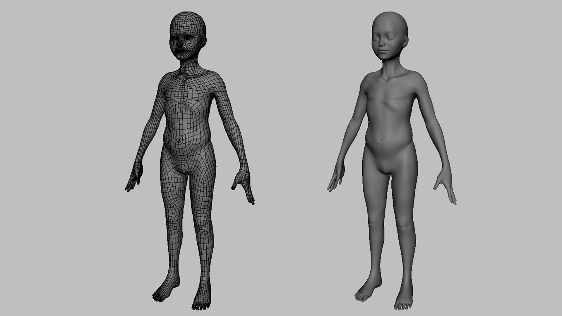 Blender - Boy BaseMesh Anatomy - Topology + UV Map