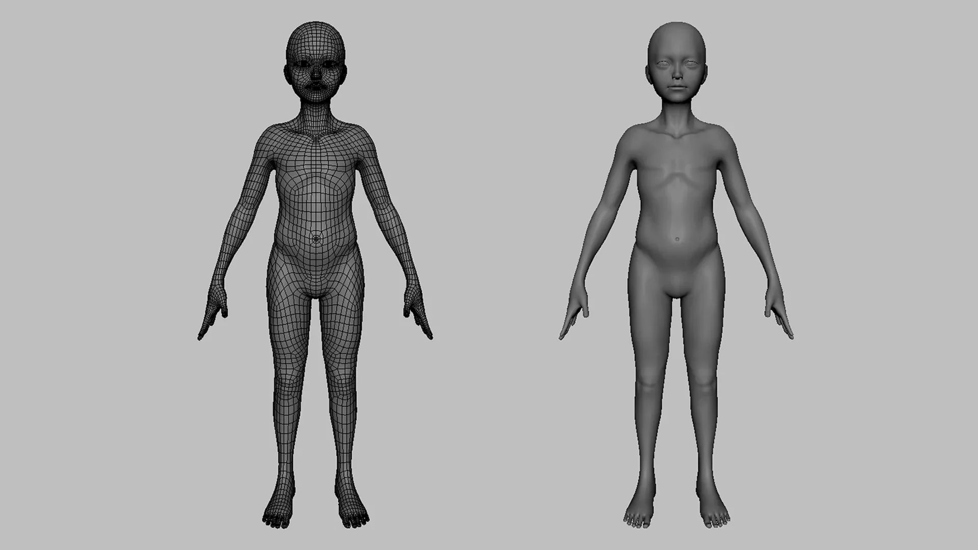 Blender - Boy BaseMesh Anatomy - Topology + UV Map