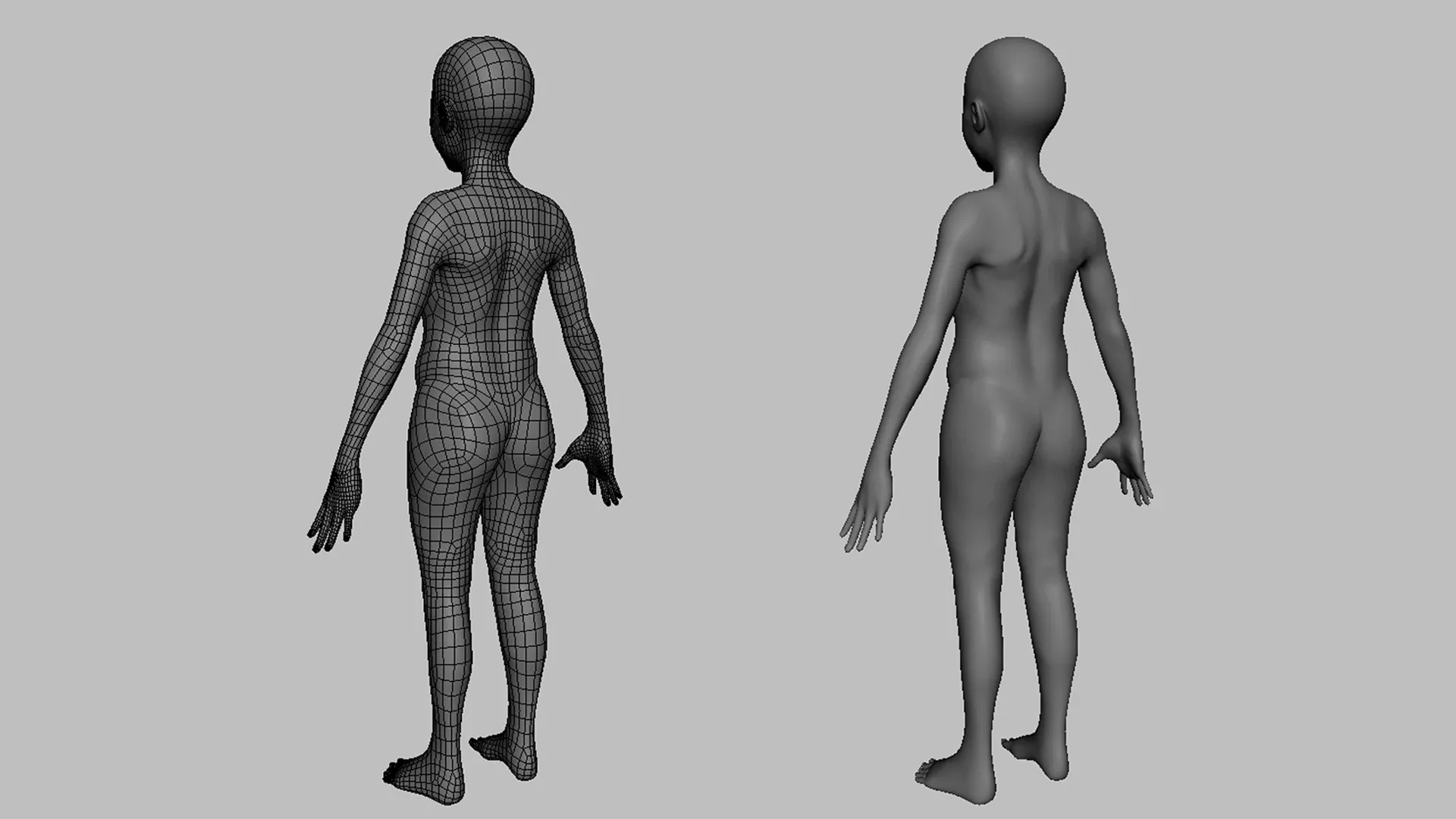 Blender - Boy BaseMesh Anatomy - Topology + UV Map