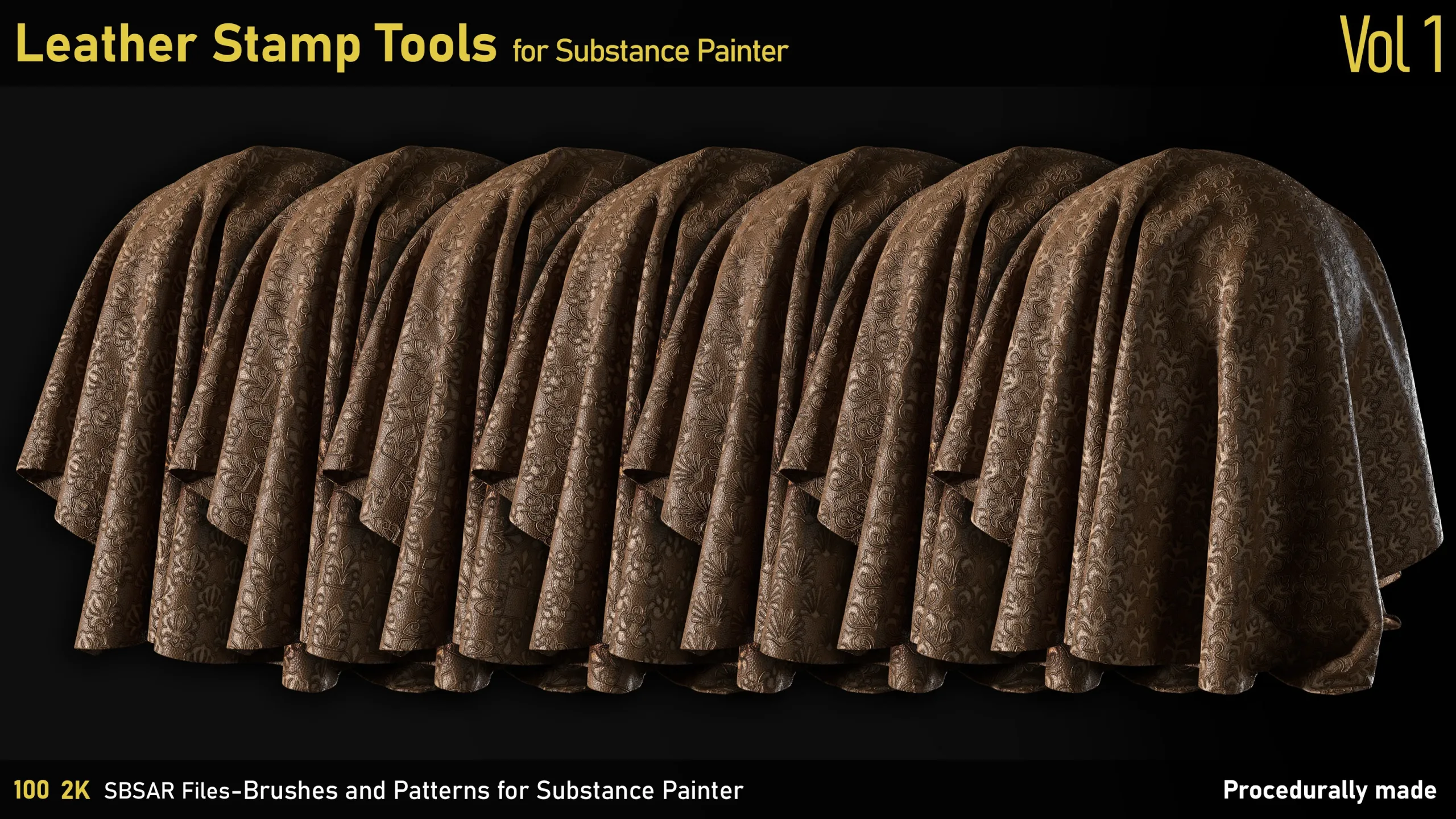 Leather Stamp Tools-Substance Painter-SBSAR