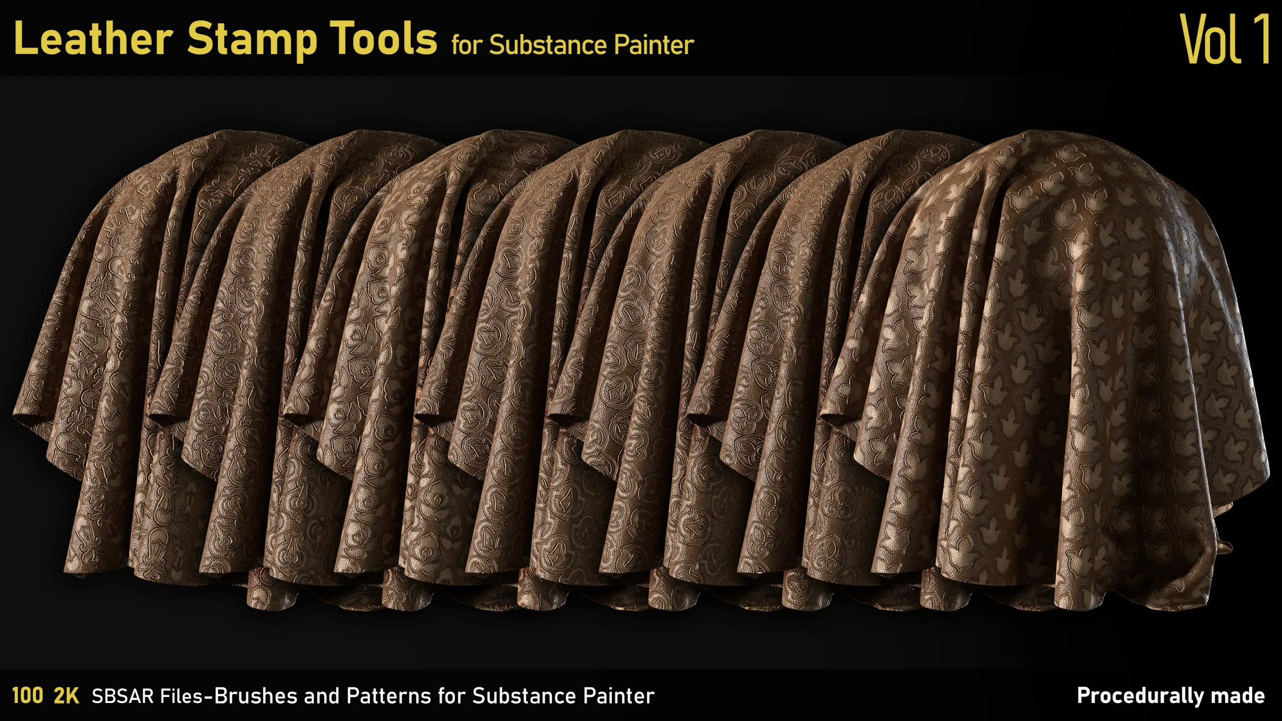 Leather Stamp Tools-Substance Painter-SBSAR