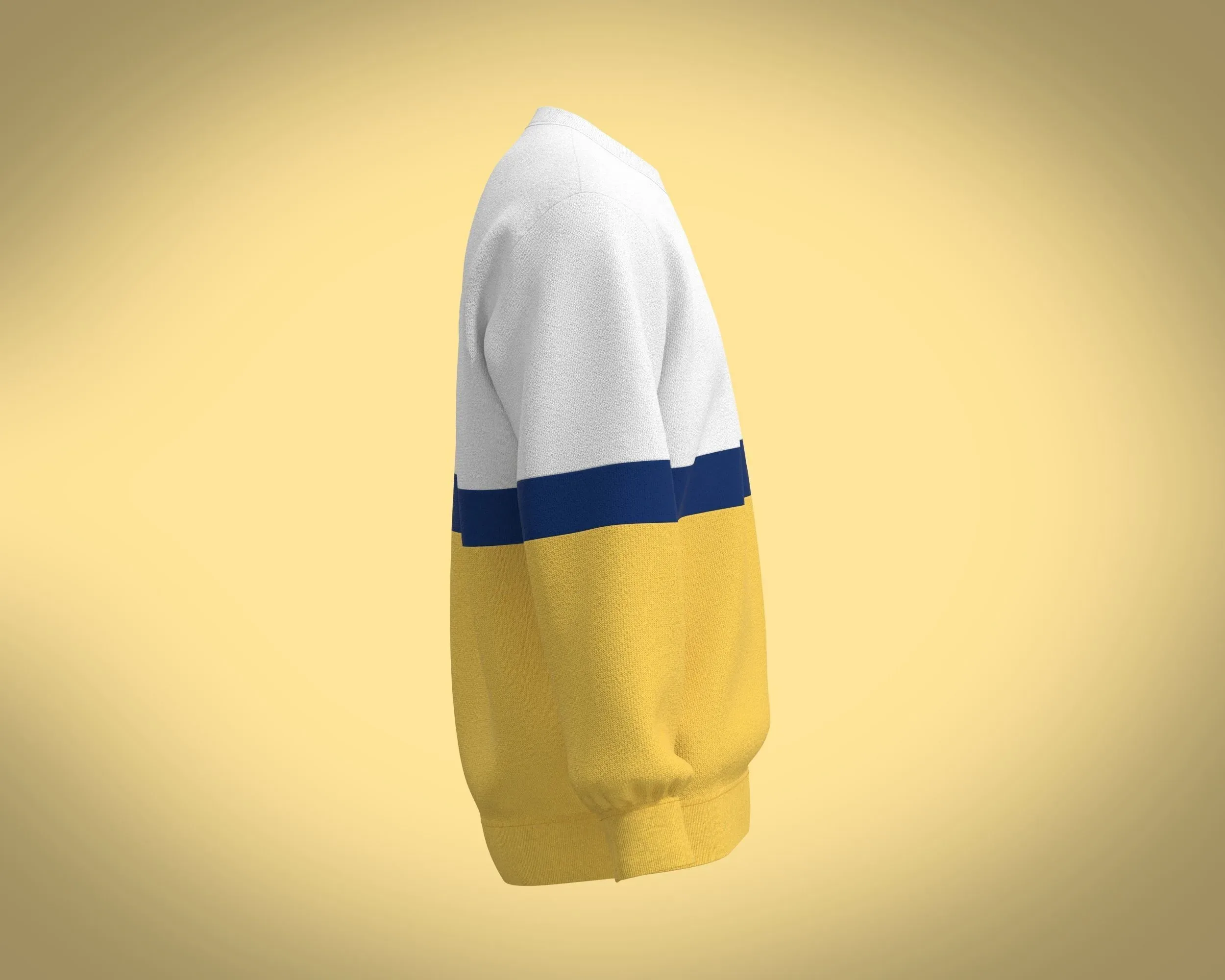 Men Yellow Sweatshirts | Marvelous / Clo3d / obj / fbx