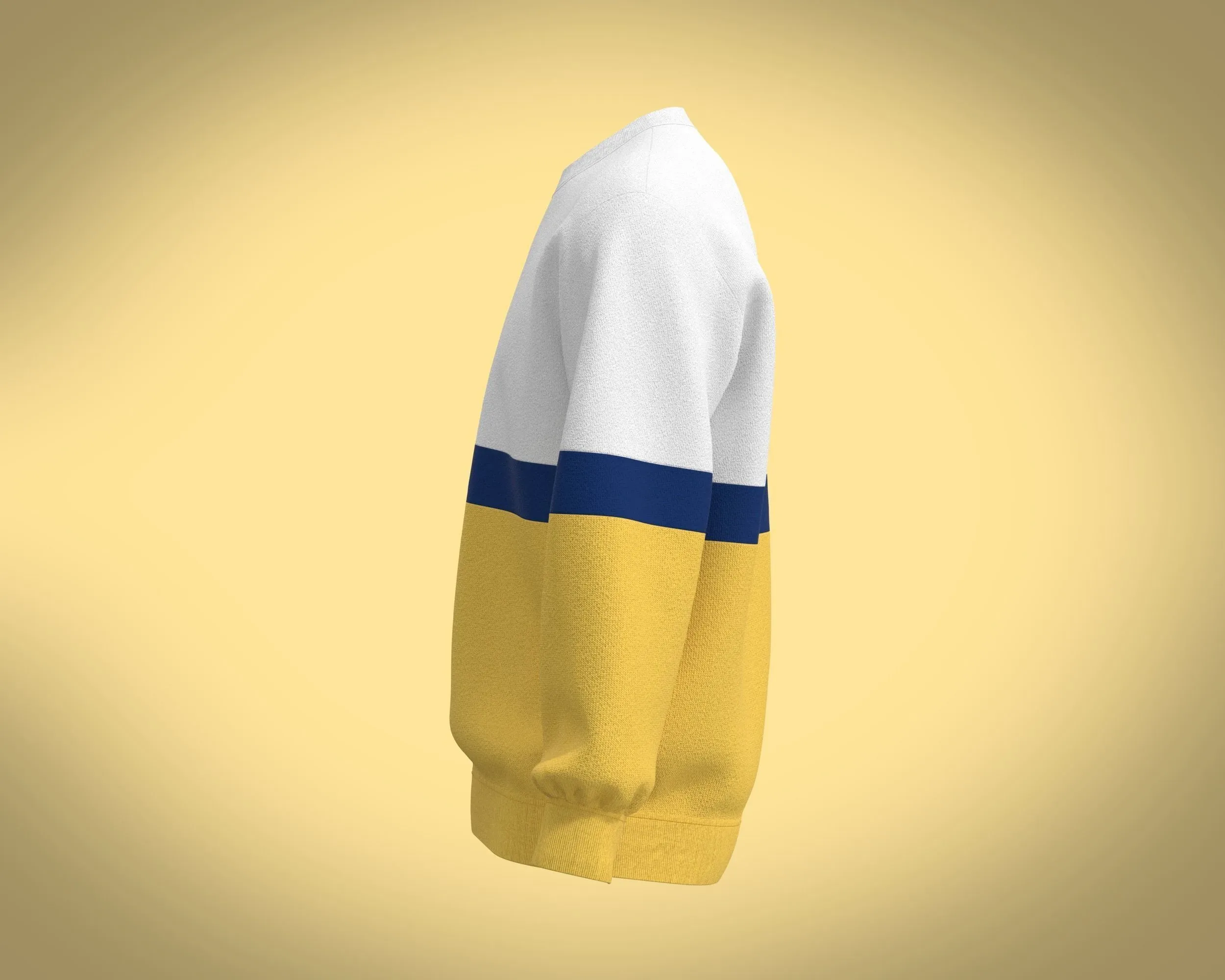 Men Yellow Sweatshirts | Marvelous / Clo3d / obj / fbx