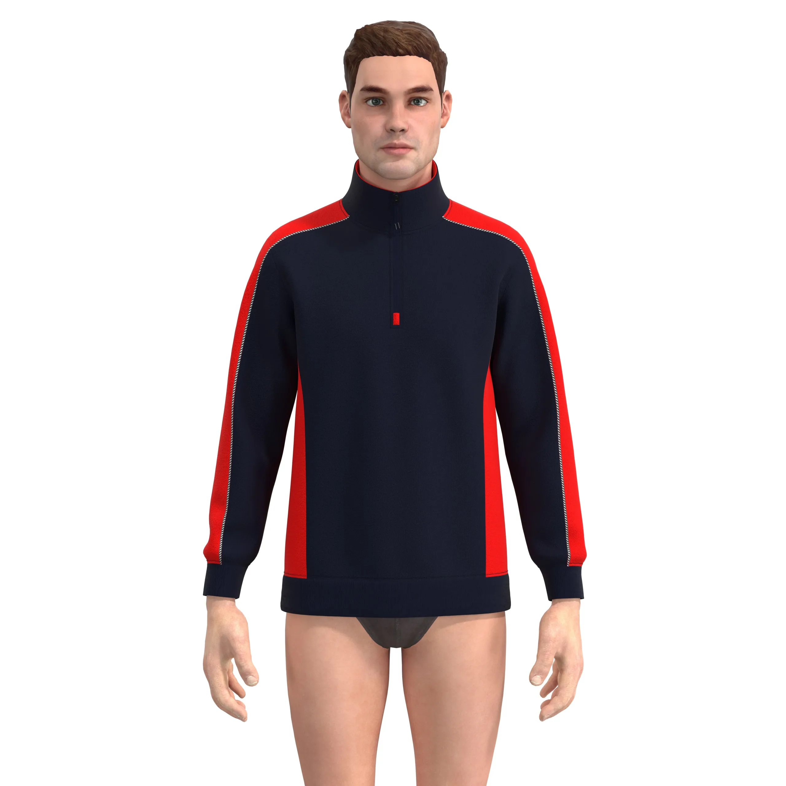 TWO TONE SWEATSHIRT | Marvelous / Clo3d / obj / fbx