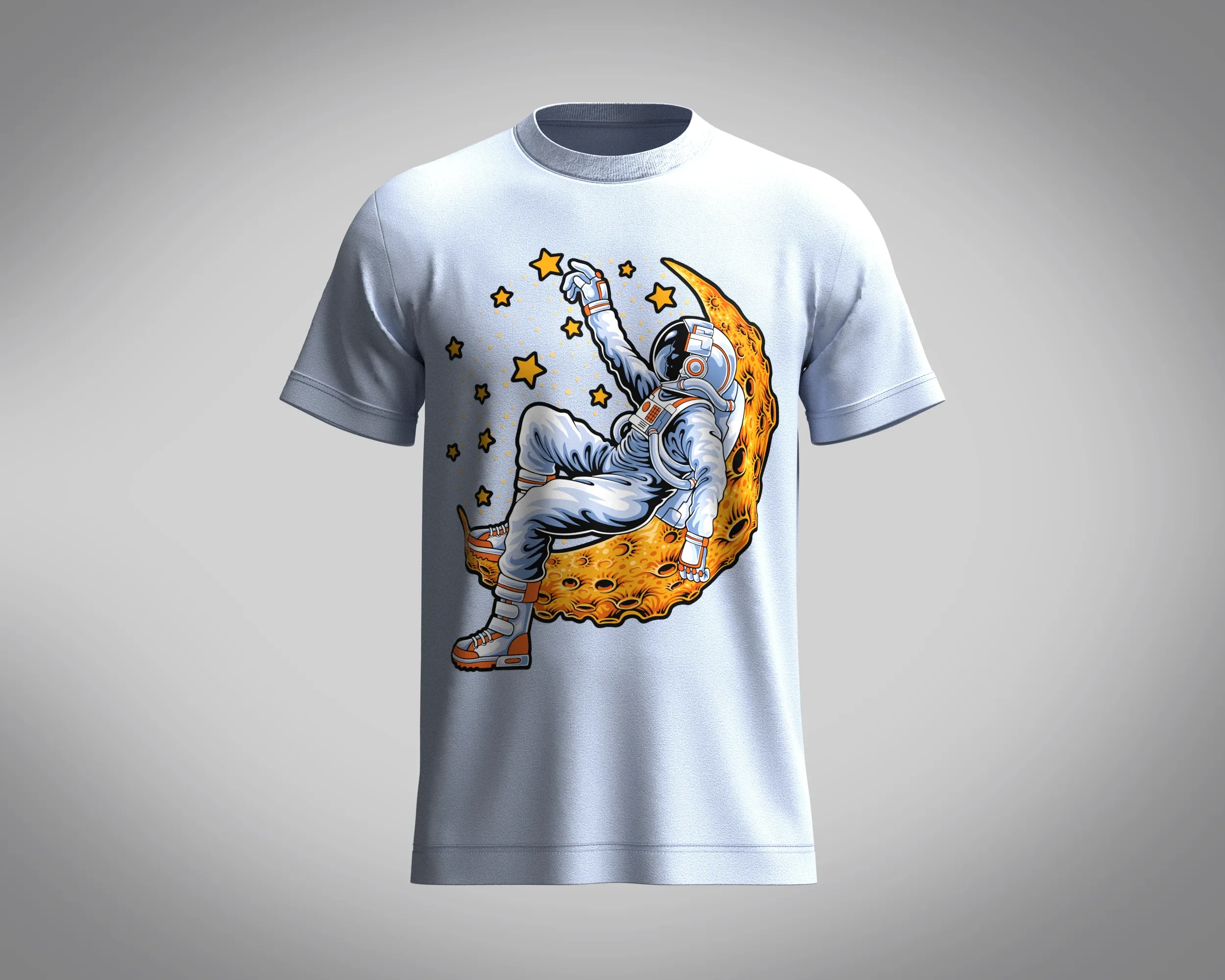 T-Shirt Lying On The Moon | Marvelous / Clo3d / obj / fbx