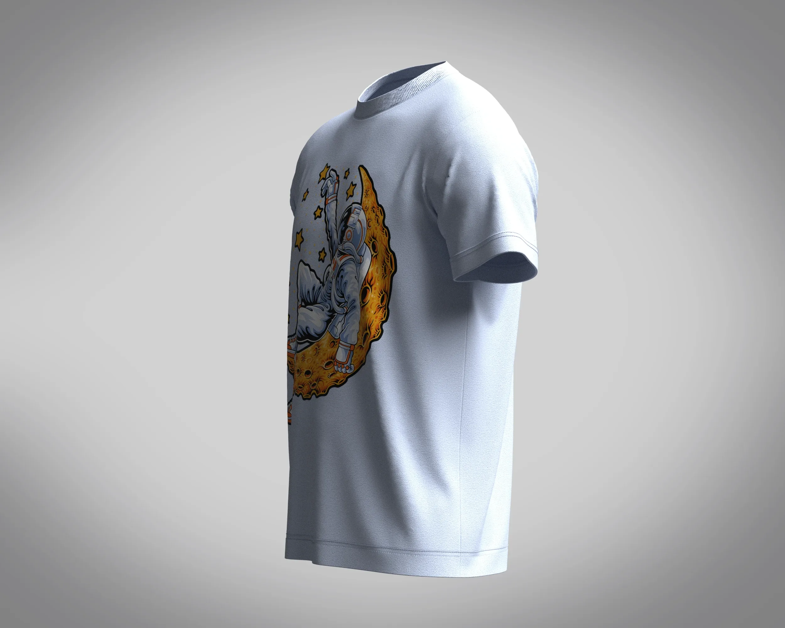 T-Shirt Lying On The Moon | Marvelous / Clo3d / obj / fbx