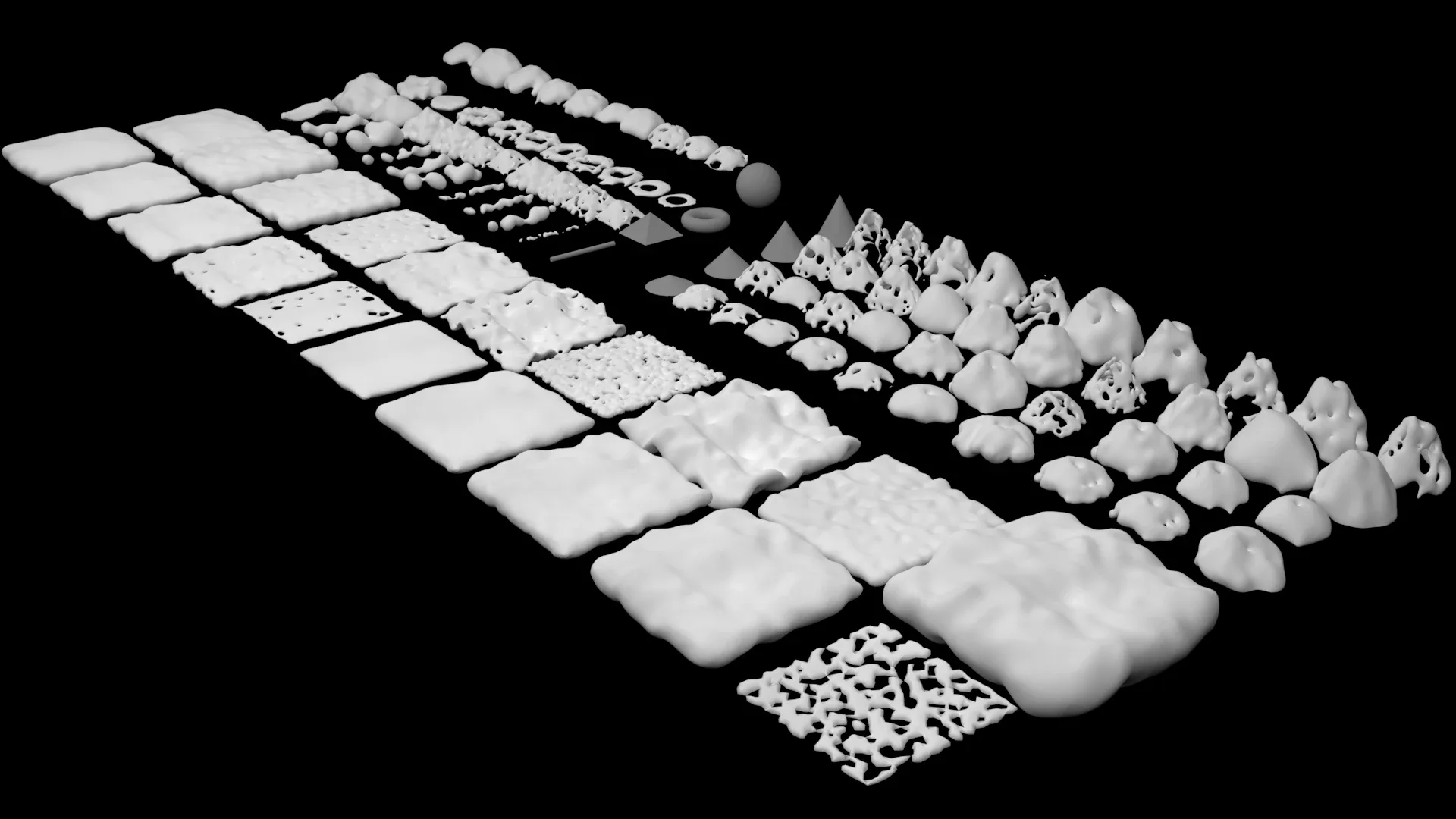 100 Snow - Ice Surfaces Kitbash Pack