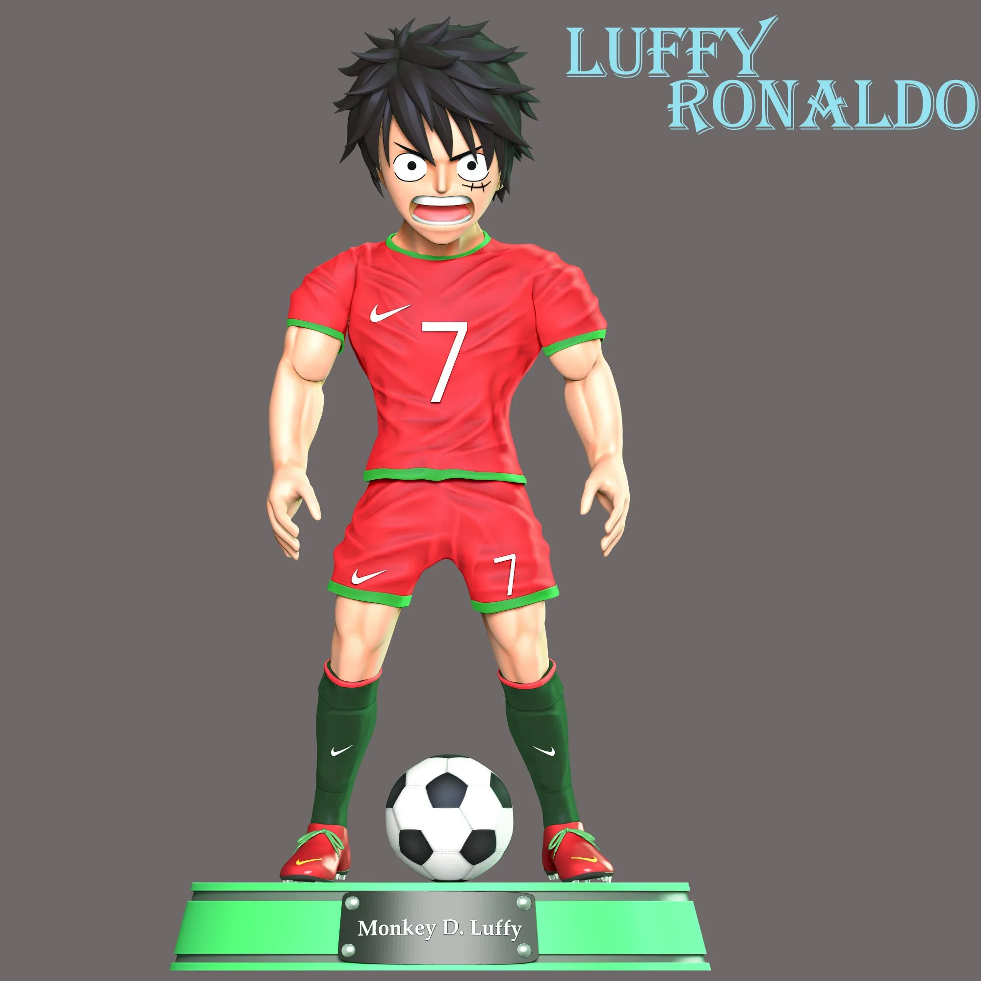 One Piece - Luffy Cosplay Ronaldo