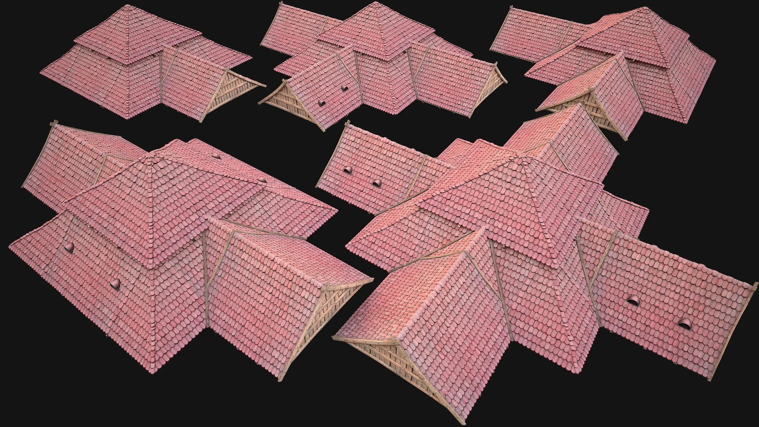 Medieval Roof Tile Modular