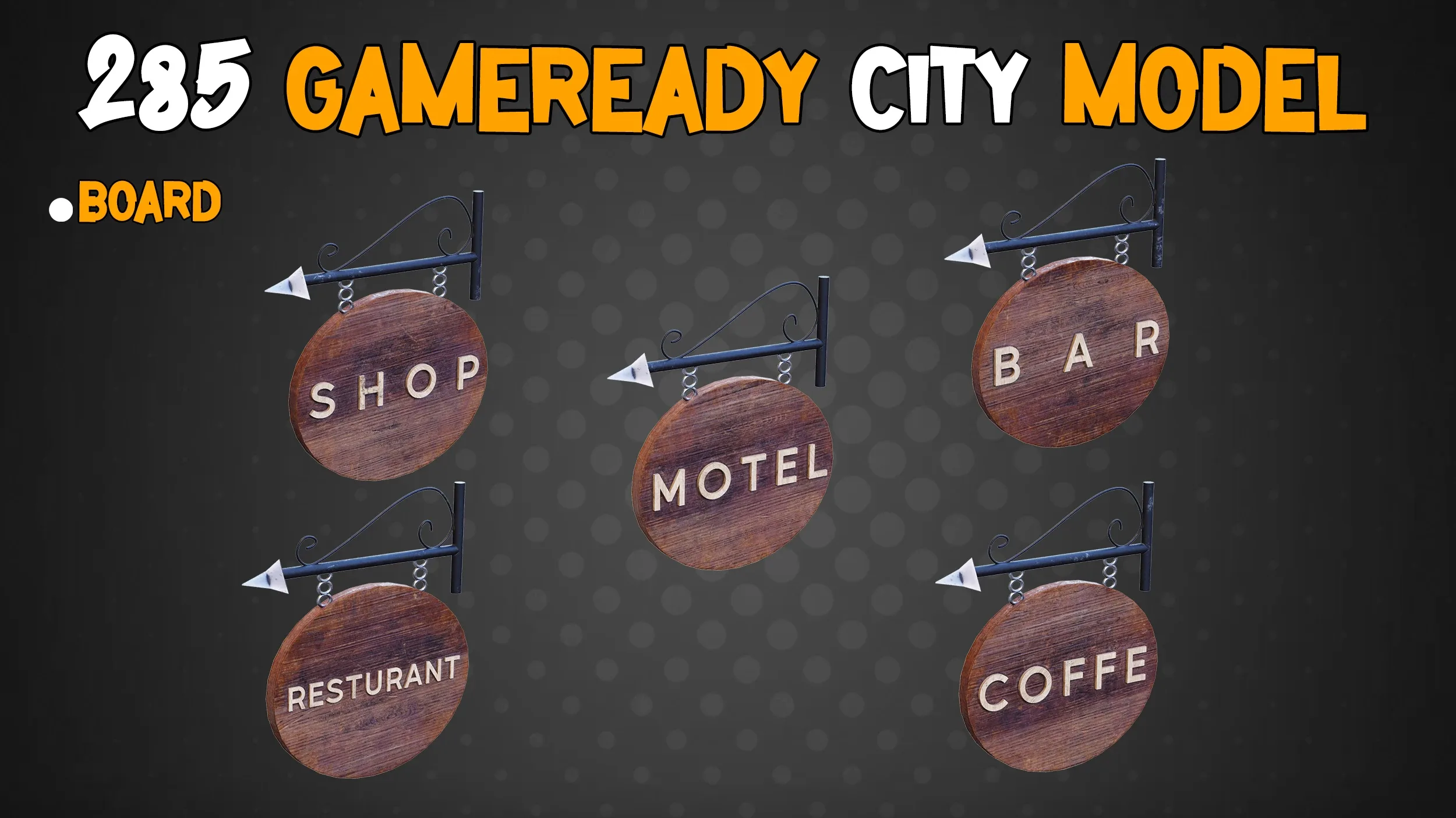 285 Game-Ready City Model - Vol 01