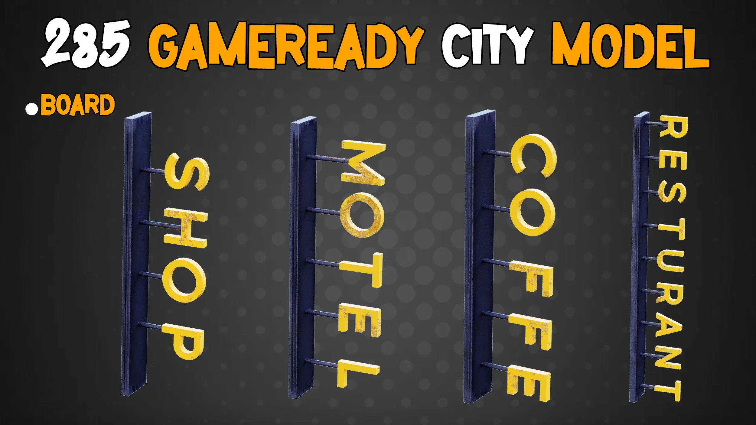 285 Game-Ready City Model - Vol 01