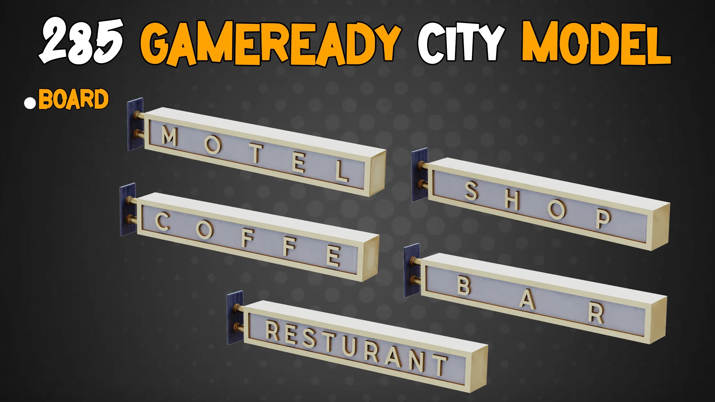 285 Game-Ready City Model - Vol 01