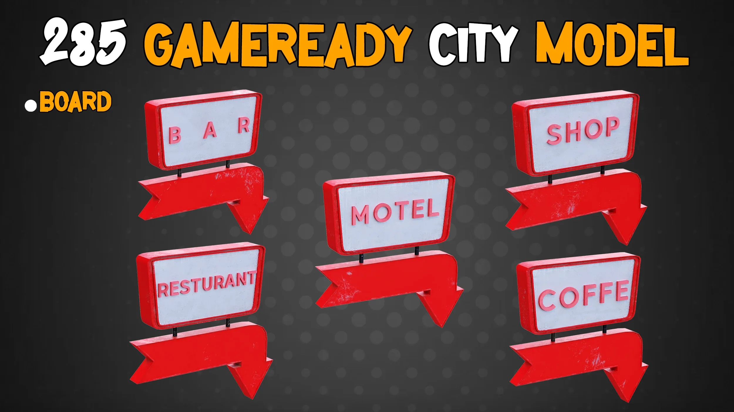 285 Game-Ready City Model - Vol 01