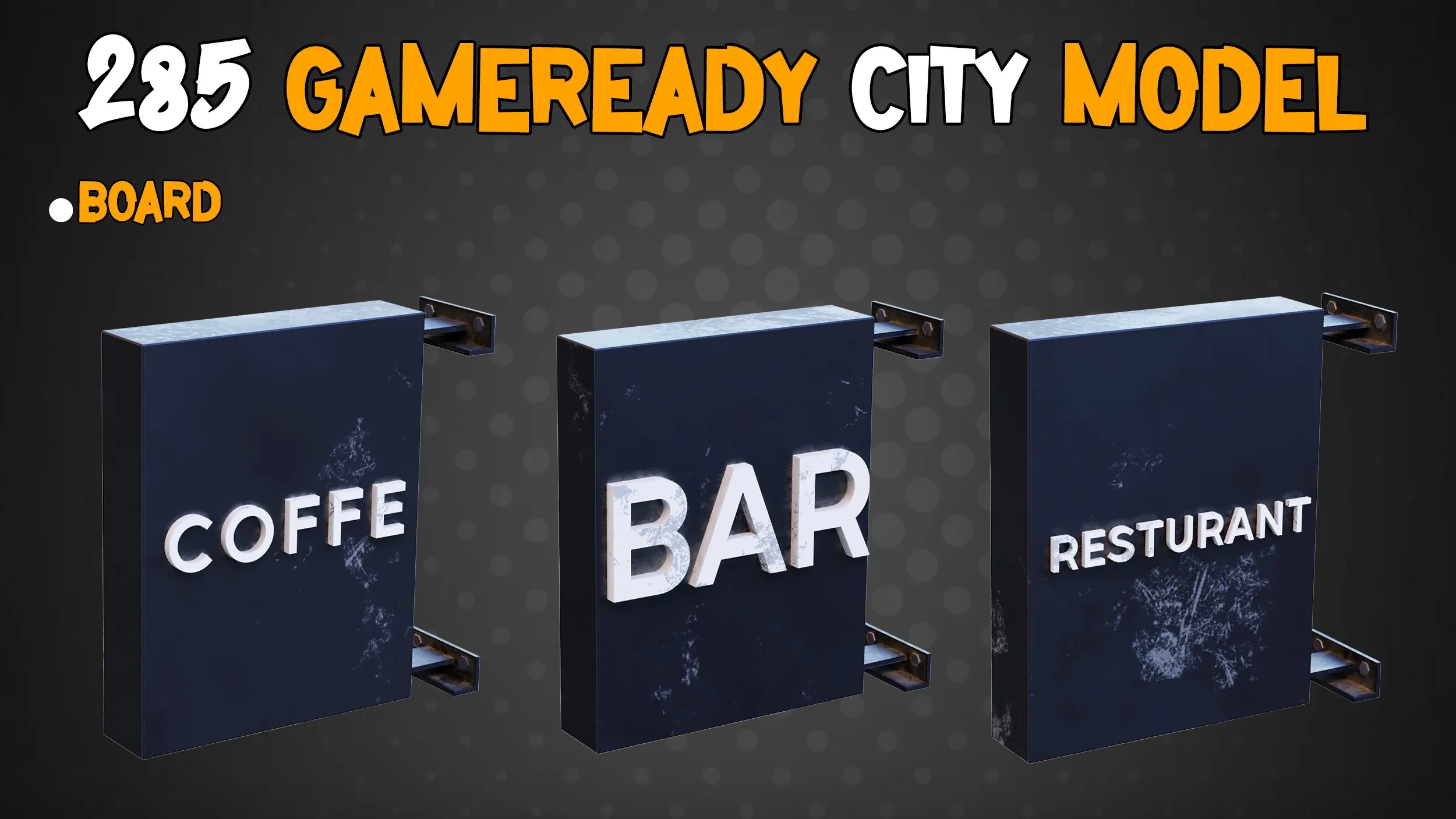 285 Game-Ready City Model - Vol 01