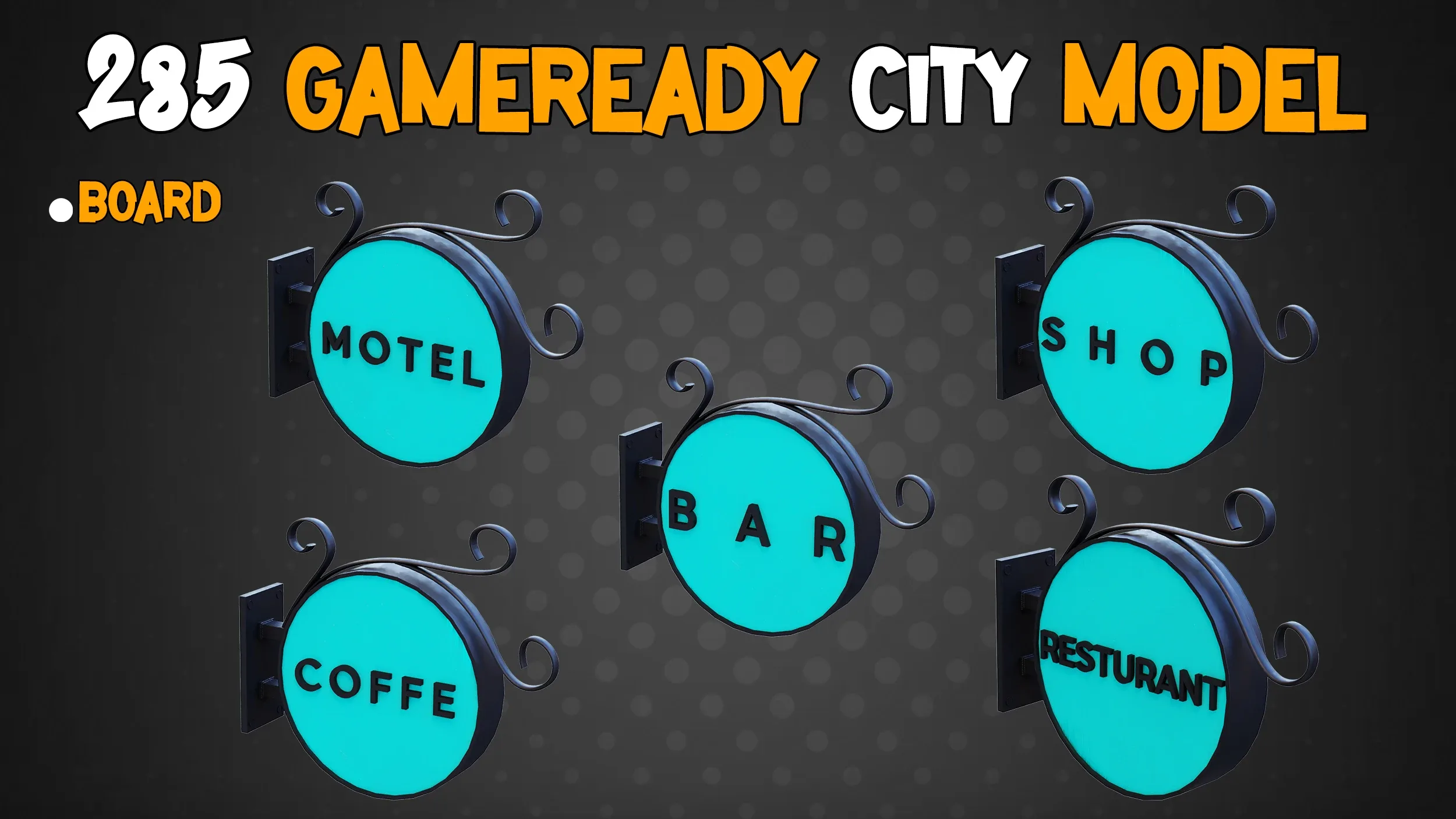 285 Game-Ready City Model - Vol 01