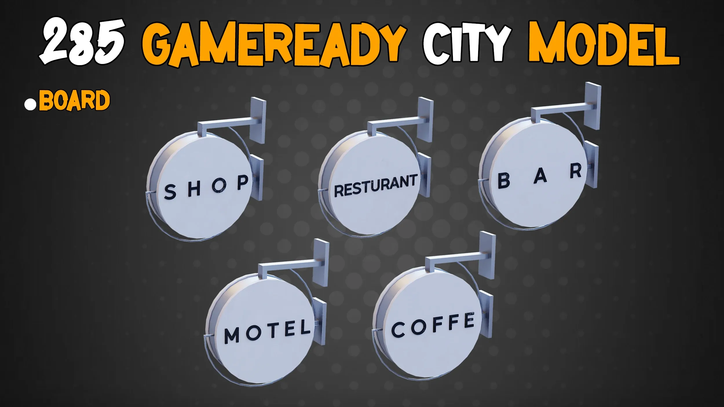 285 Game-Ready City Model - Vol 01