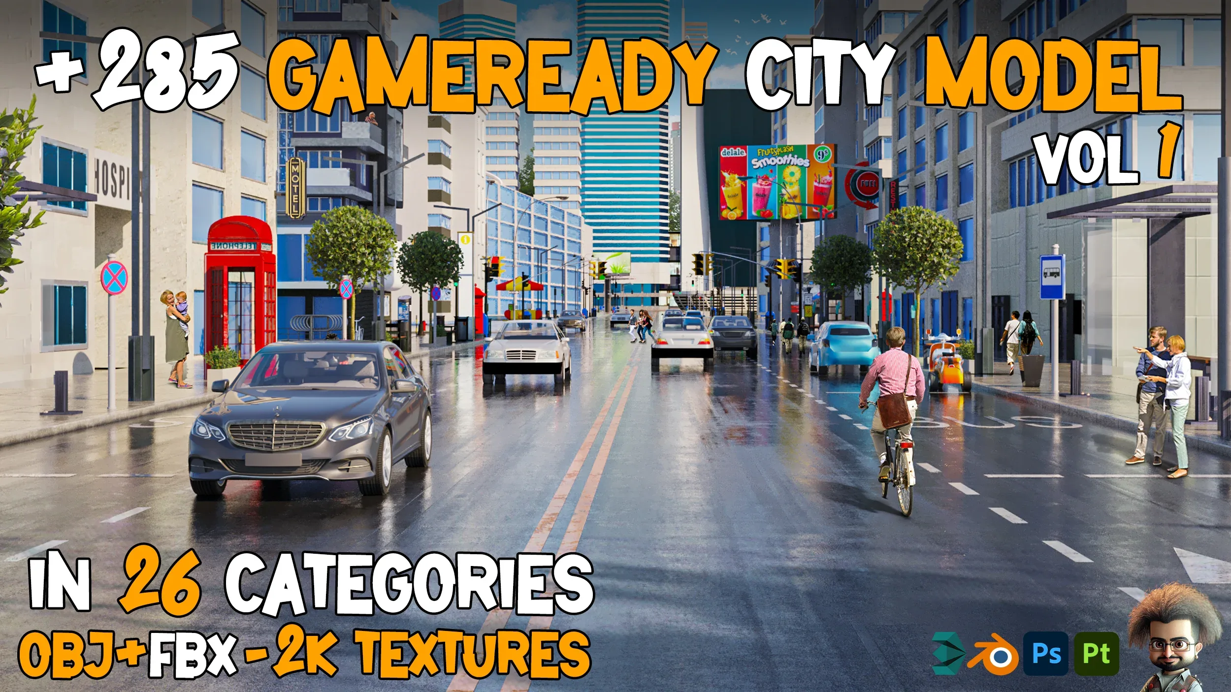 285 Game-Ready City Model - Vol 01