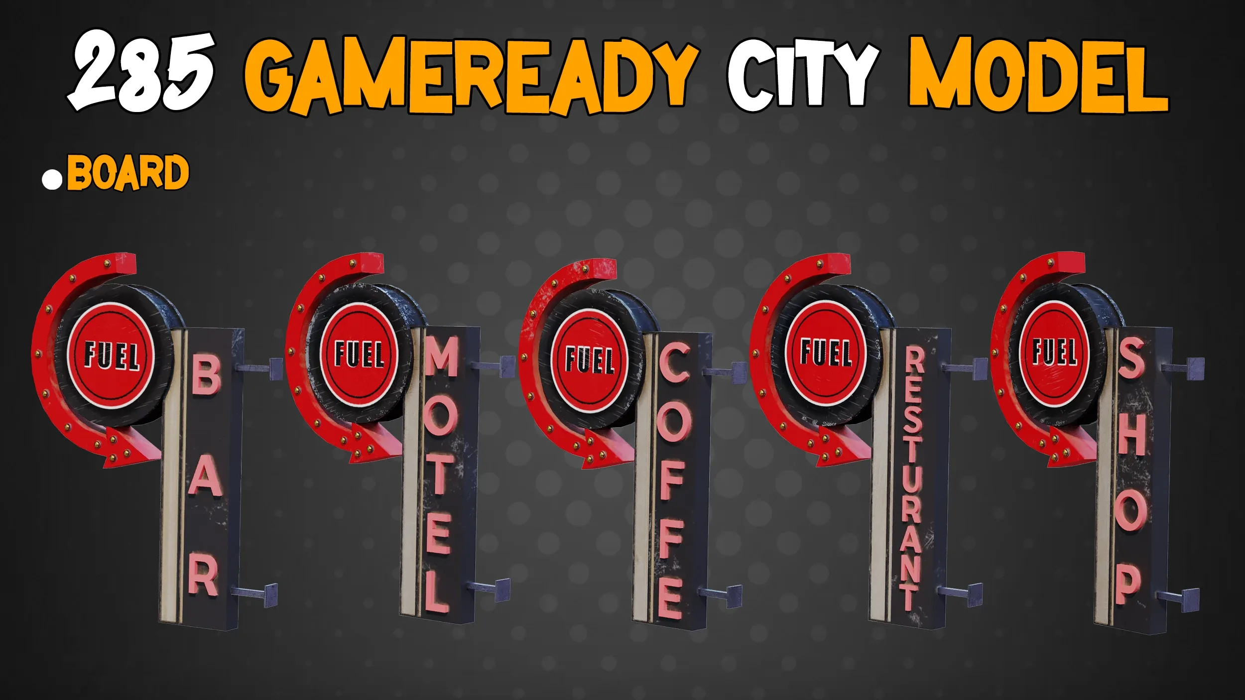 285 Game-Ready City Model - Vol 01