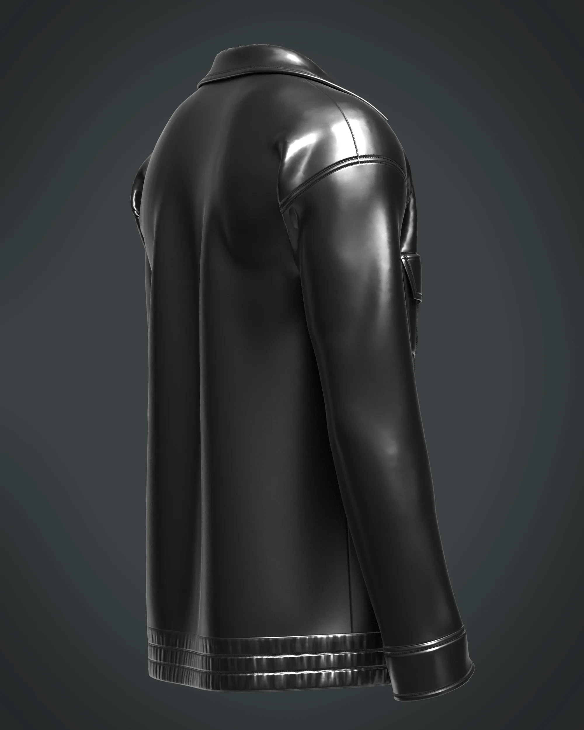 Mens Leather Jacket | Marvelous / Clo3d / obj / fbx