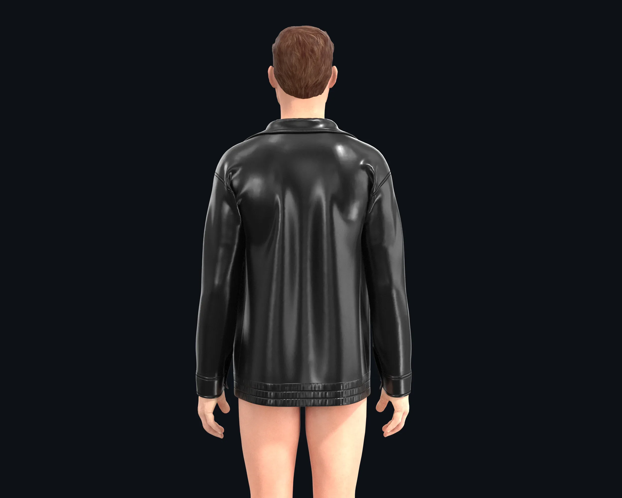 Mens Leather Jacket | Marvelous / Clo3d / obj / fbx