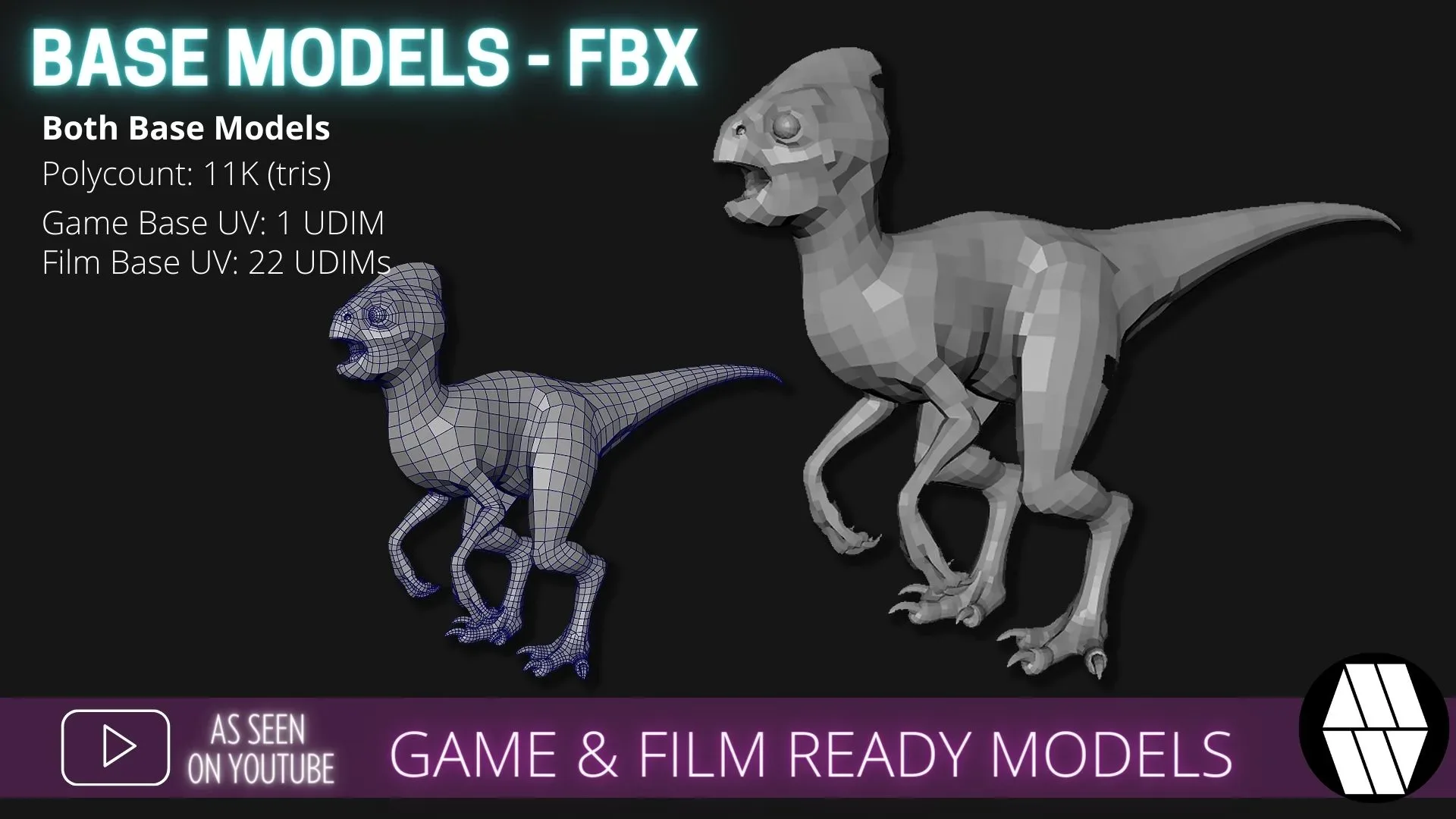 Game & Film Ready: Mini Dino Low Poly FBX Models