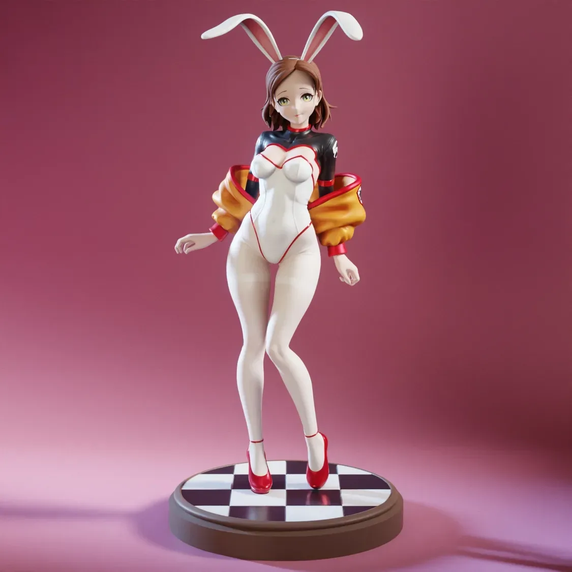 Anime Racing Bunny Girl - 3D Print Ready