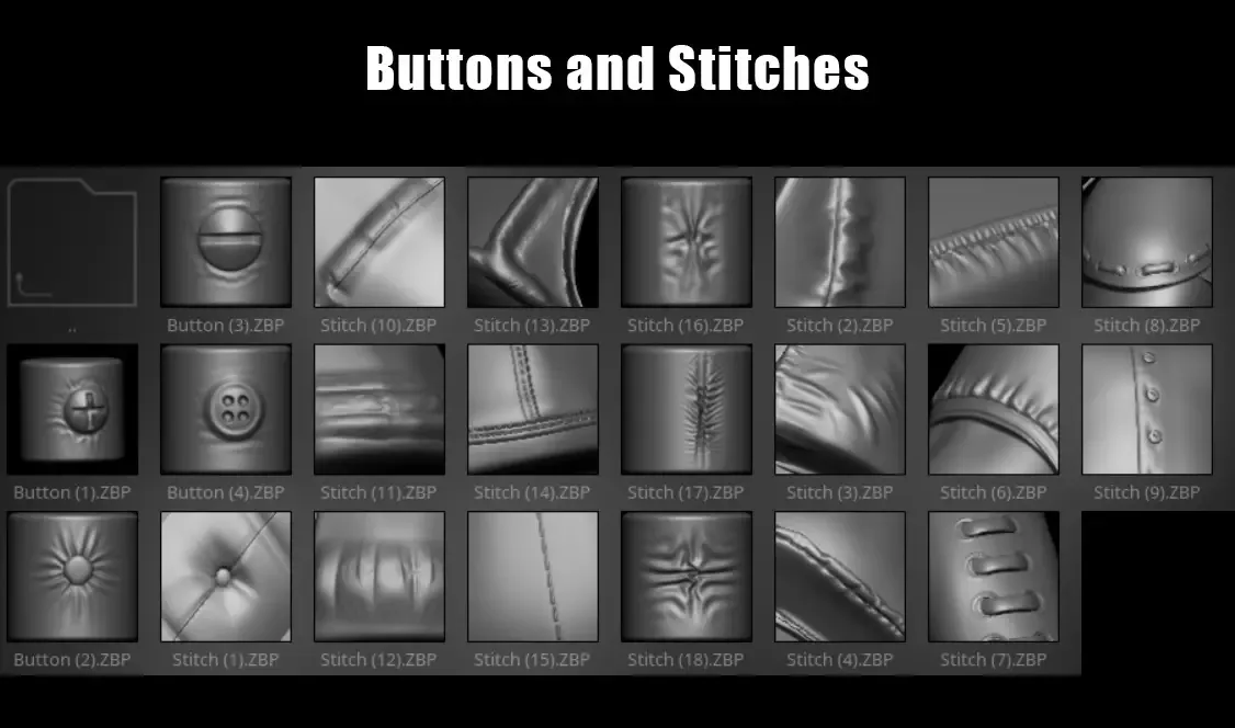 Clothes Wizard - 80 Brushes for realistic Clothes Sculpting - For ZBRUSH and BLENDER + Alphas