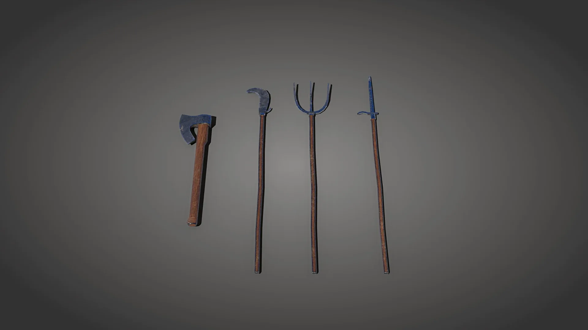 Medieval blacksmith props