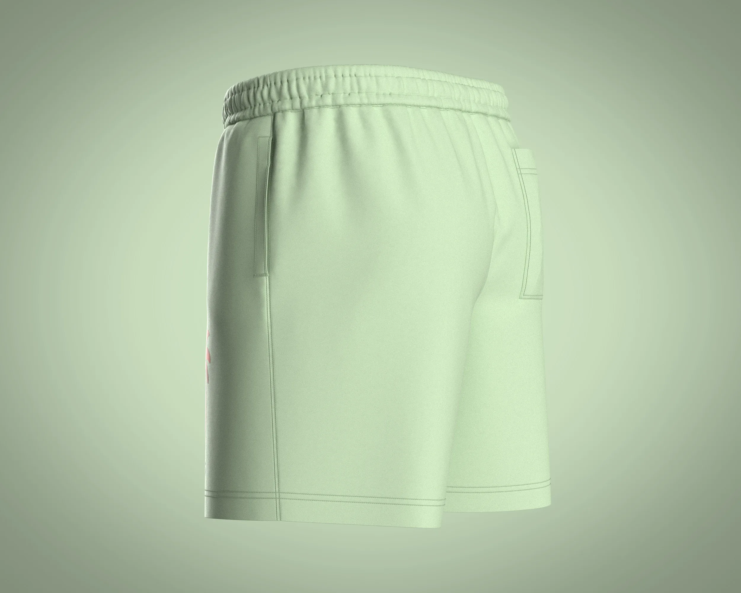 Mens Shorts Pant-Painterly Scenic | Marvelous / Clo3d / obj / fbx