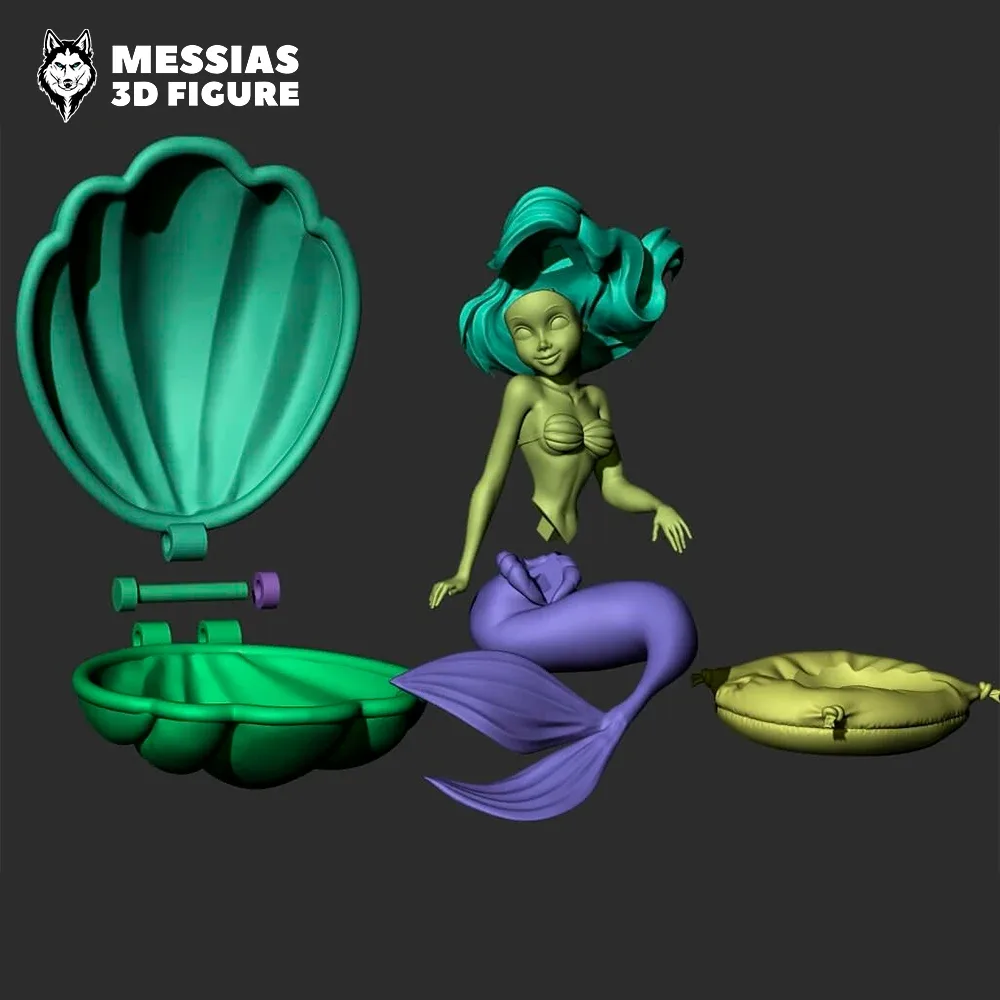 Classic Little Mermaid Figure 3D Print Model