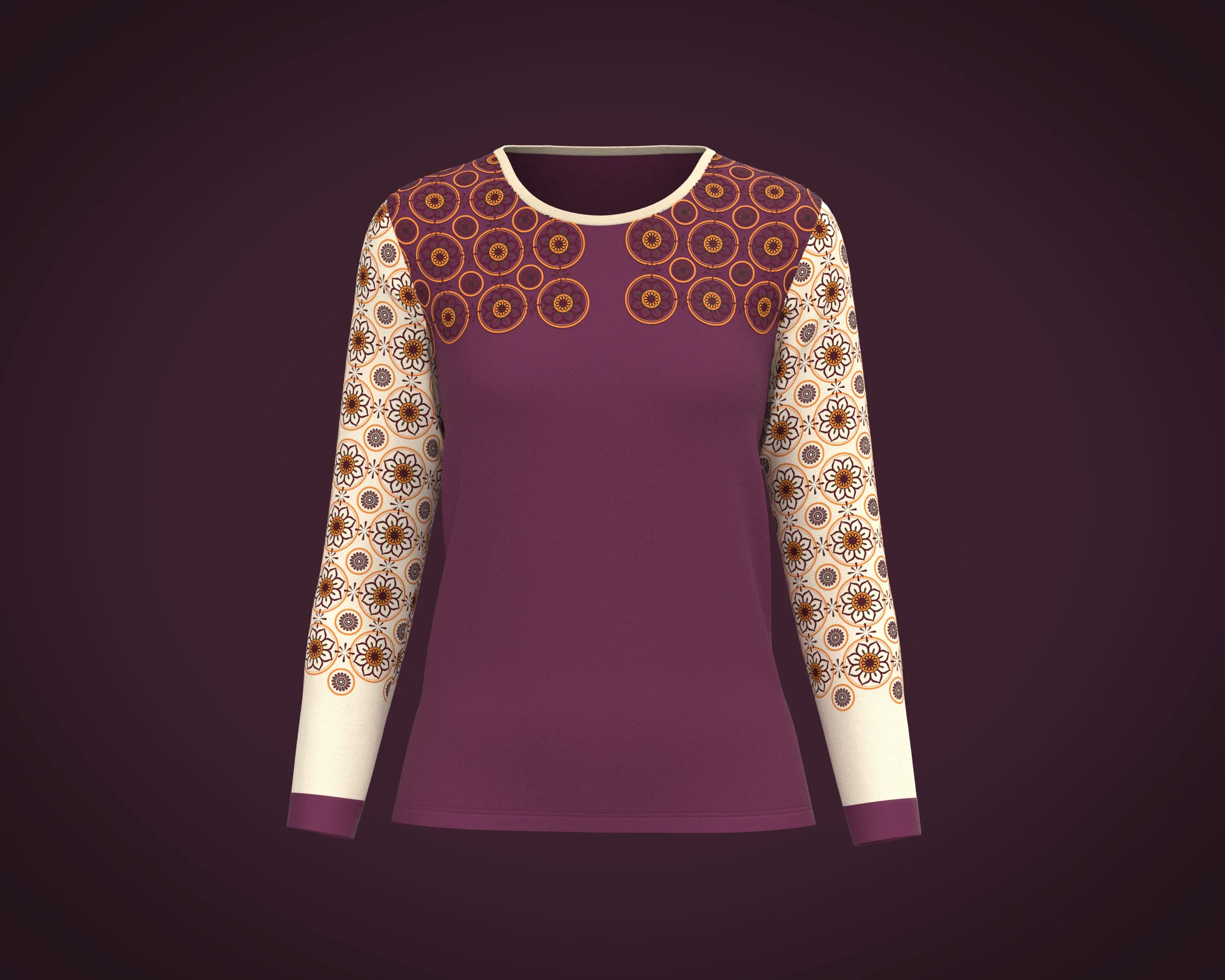 Ladies Long sleeve Tshirt | Marvelous / Clo3d / obj / fbx