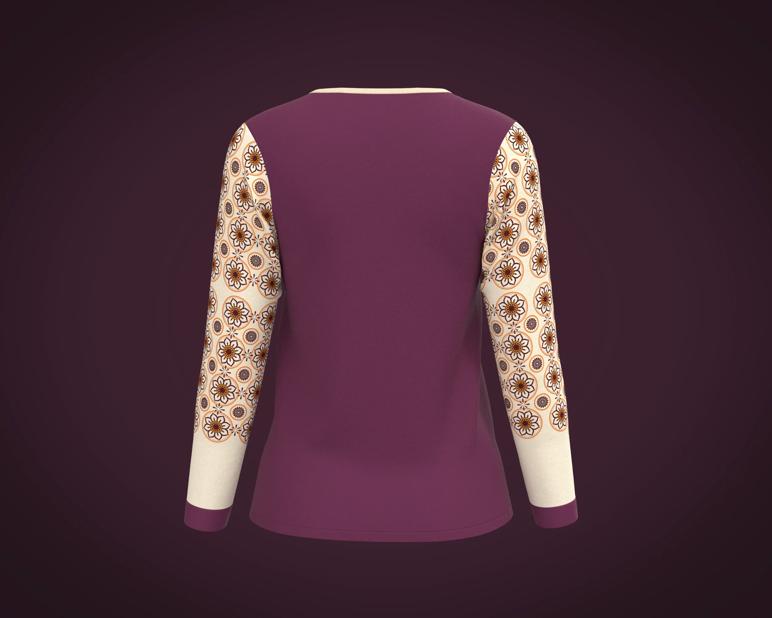 Ladies Long sleeve Tshirt | Marvelous / Clo3d / obj / fbx