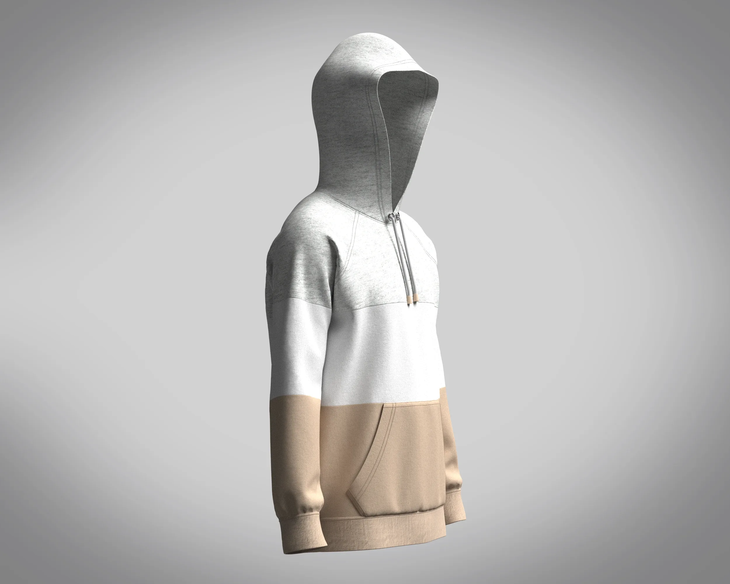 Hoodie-Melange | Marvelous / Clo3d / obj / fbx