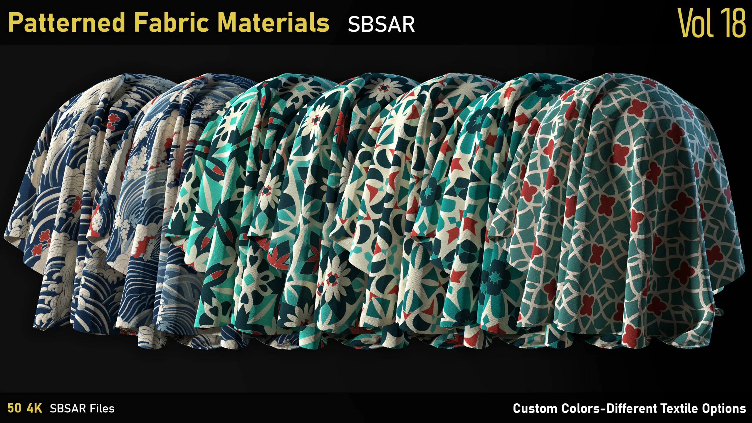 Patterned Fabric Material-Vol18-SBSAR