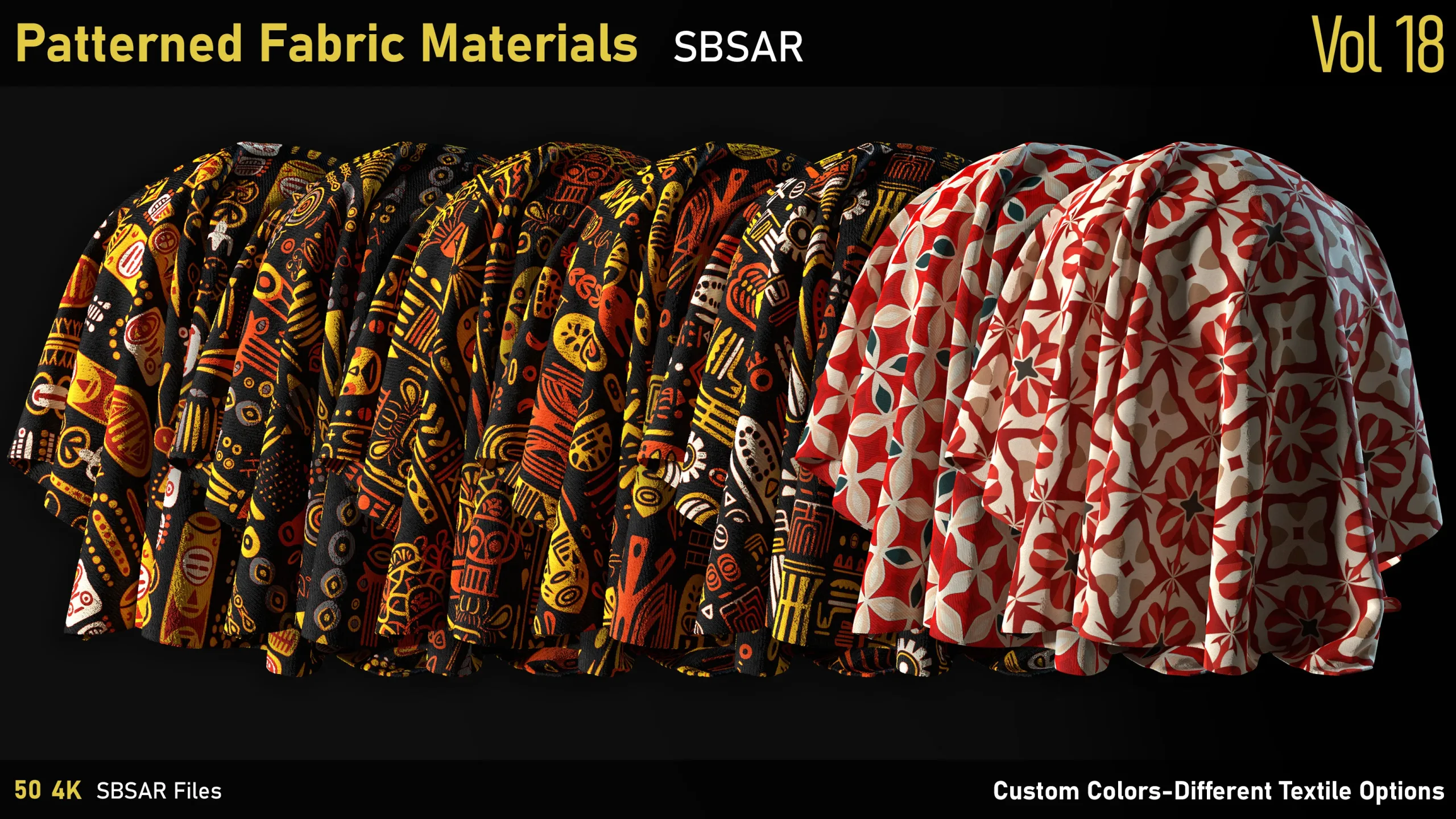 Patterned Fabric Material-Vol18-SBSAR