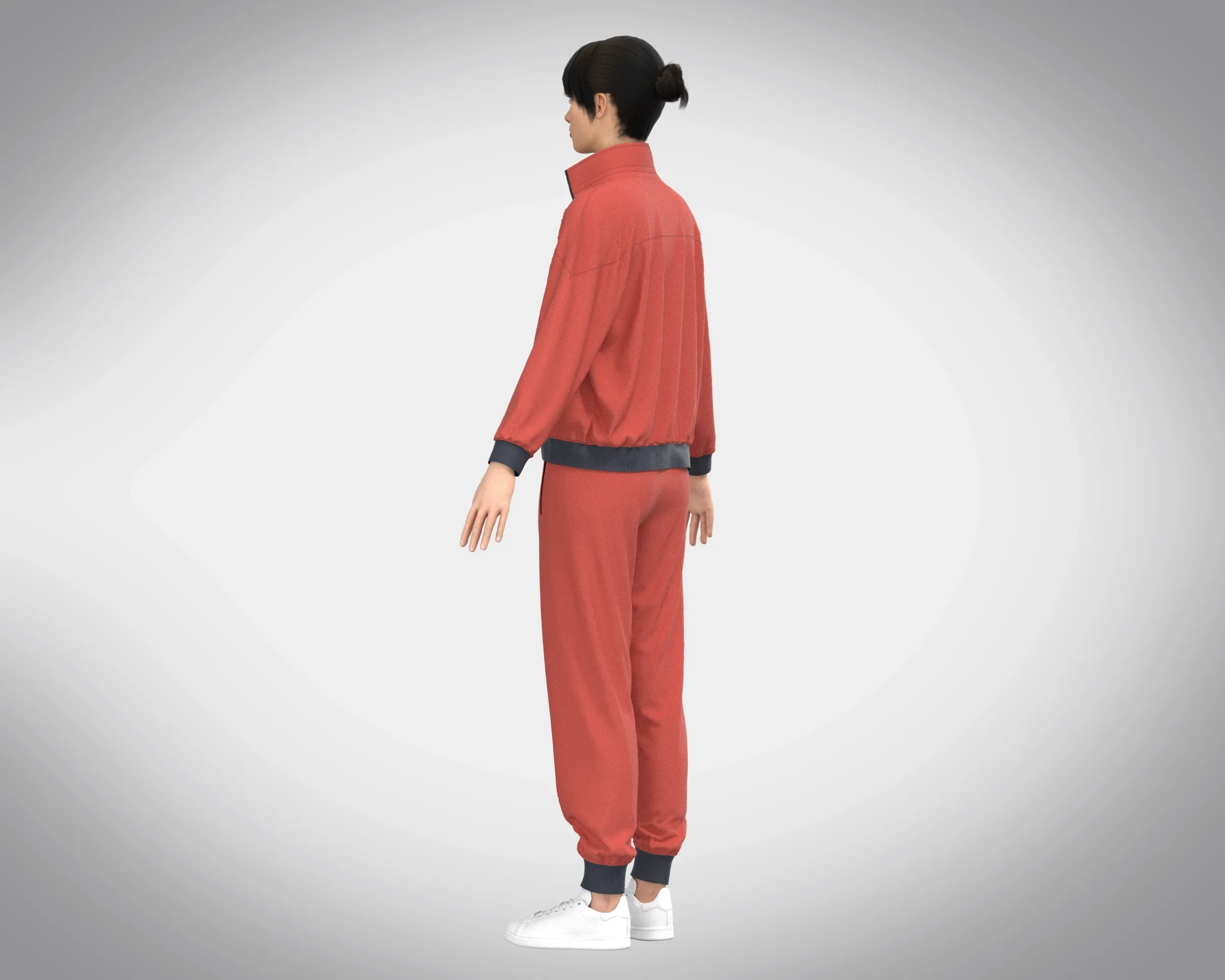 Girls Sports Outfit-Jacket with Jogger | Marvelous / Clo3d / obj / fbx