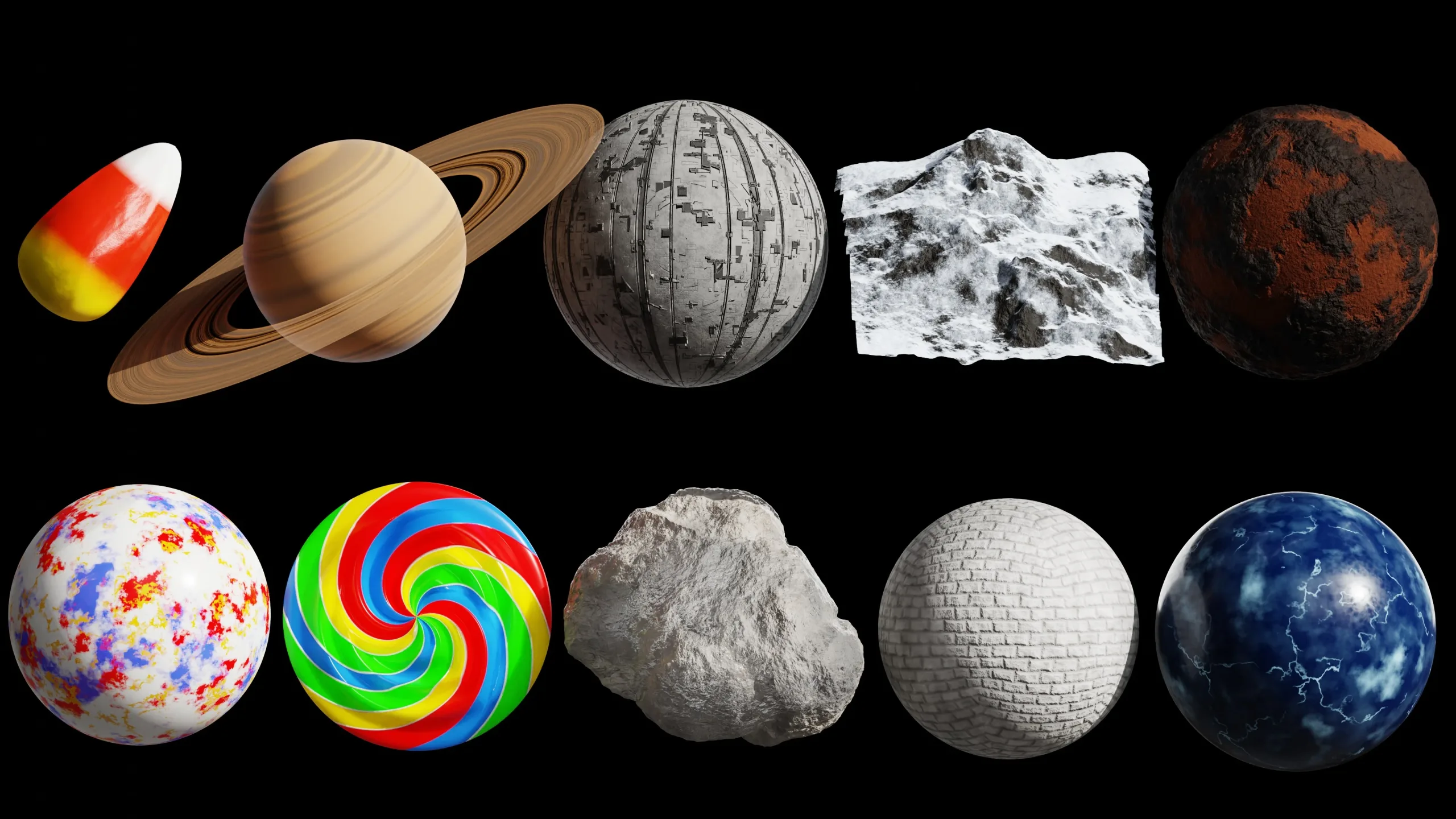 Blender Procedural Material Pack #16