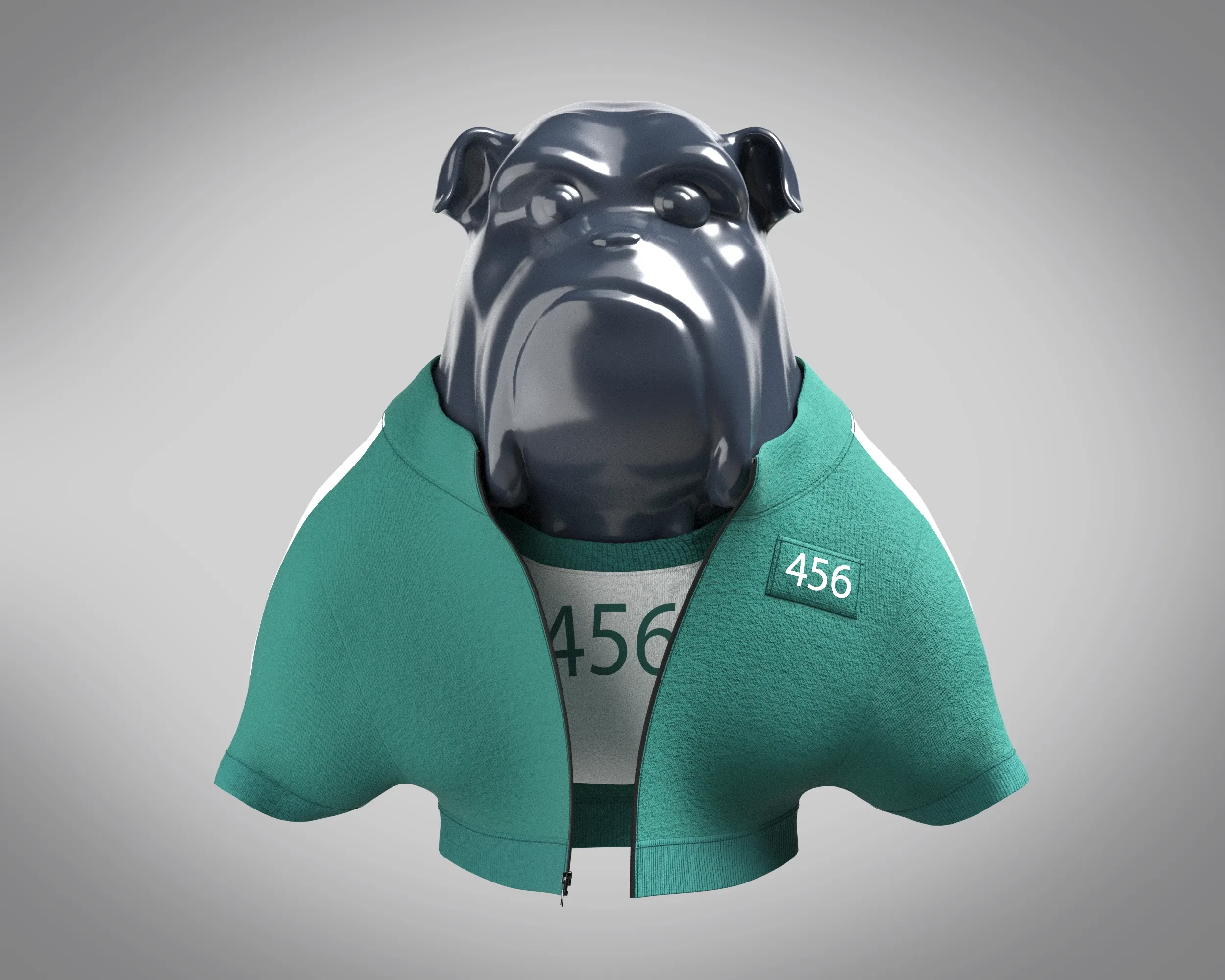 Bulldog-Squid Game Players Uniform 456 | Marvelous / Clo3d / obj / fbx