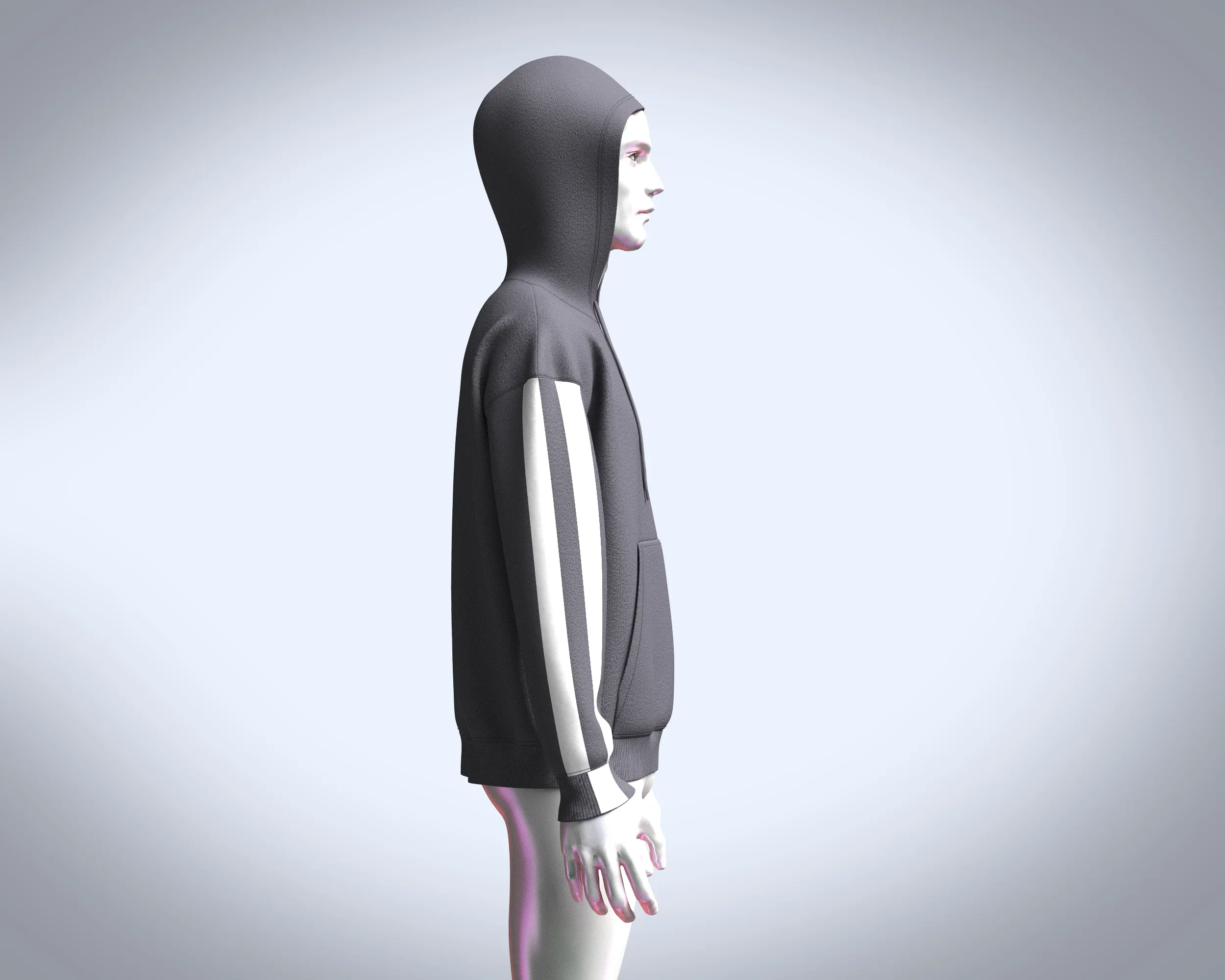 Men Fashion Hoodie | Marvelous / Clo3d / obj / fbx