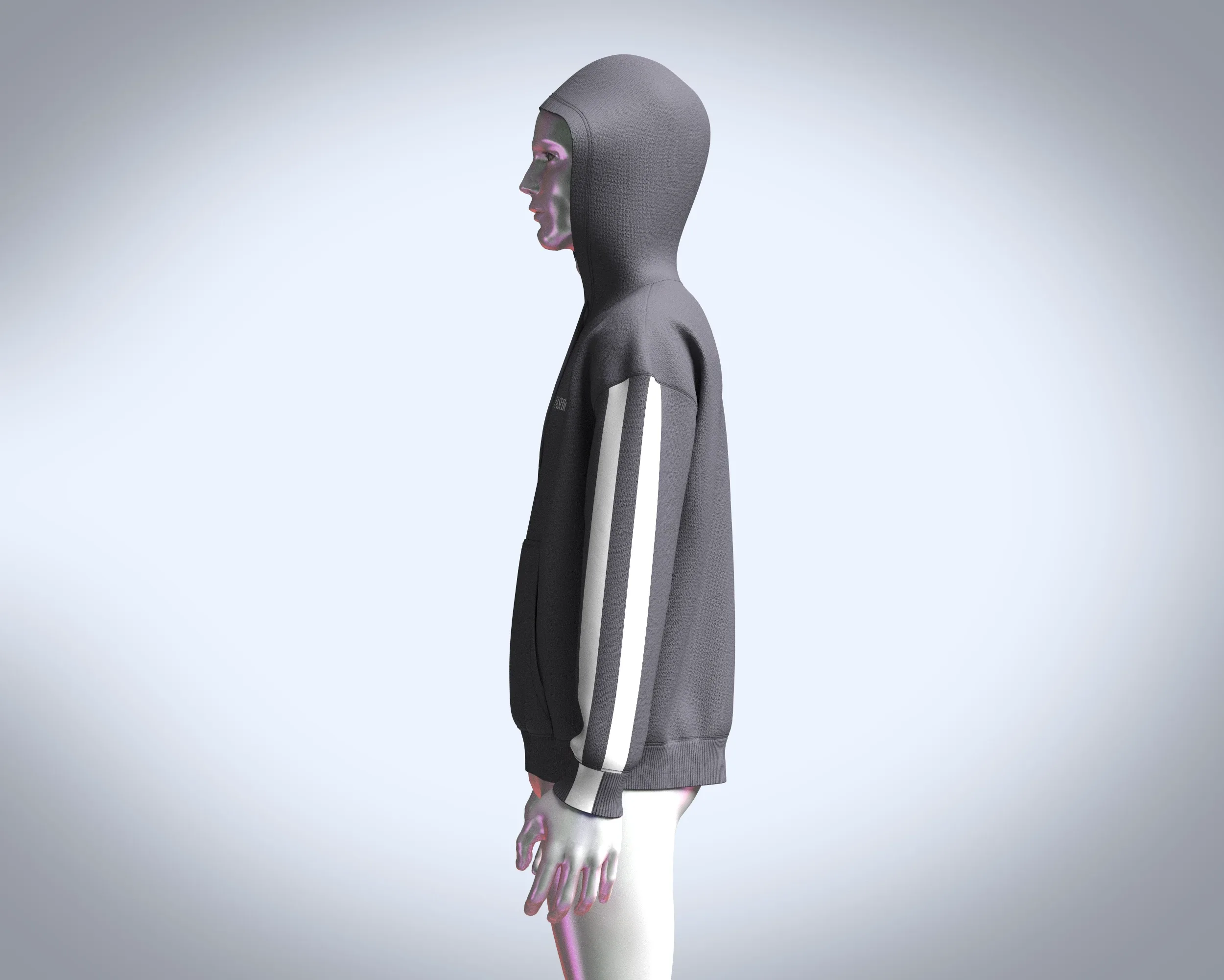 Men Fashion Hoodie | Marvelous / Clo3d / obj / fbx