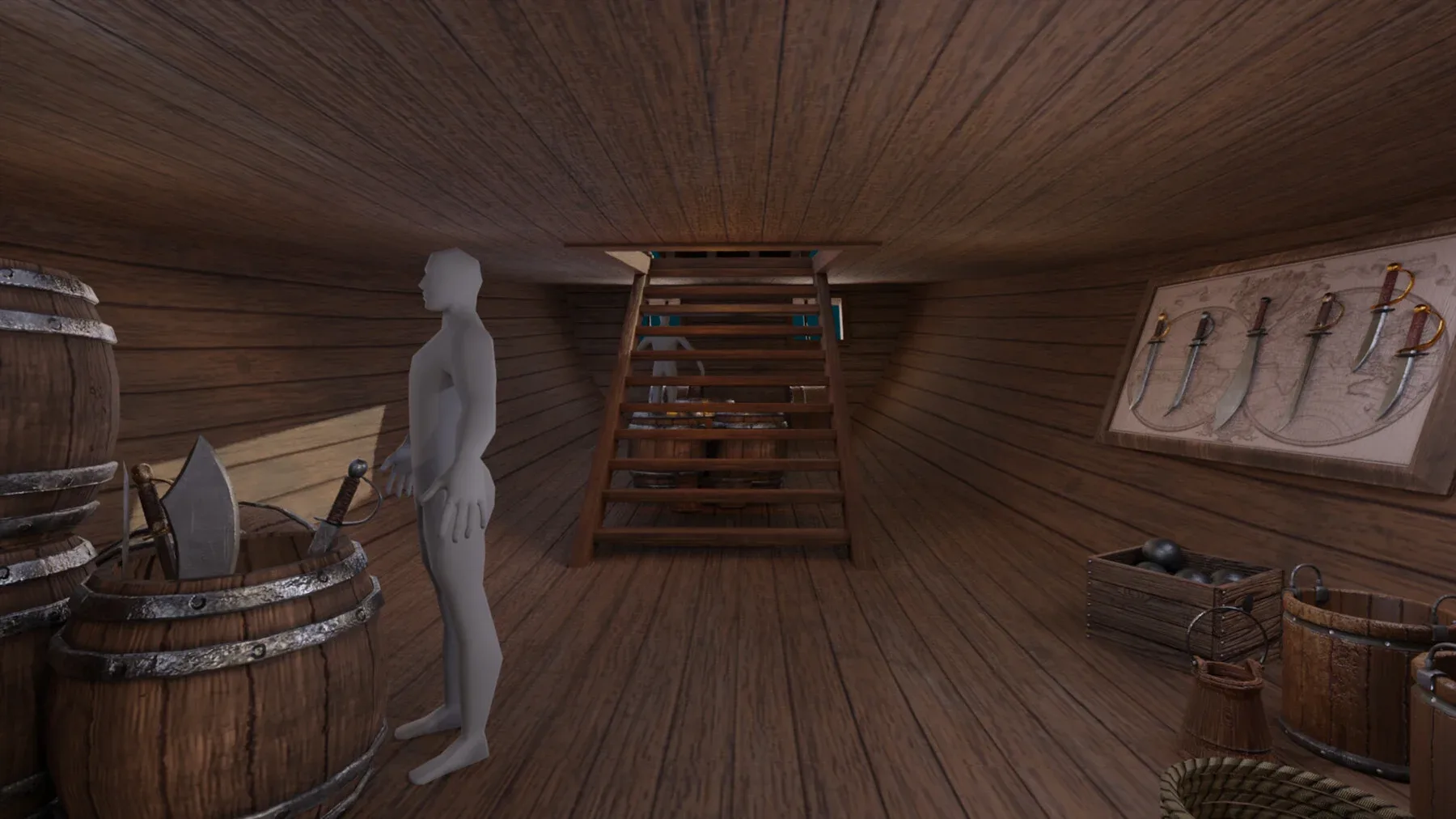 Pirate Ship with Interior, Props, Guns, and Textures - Vol 1