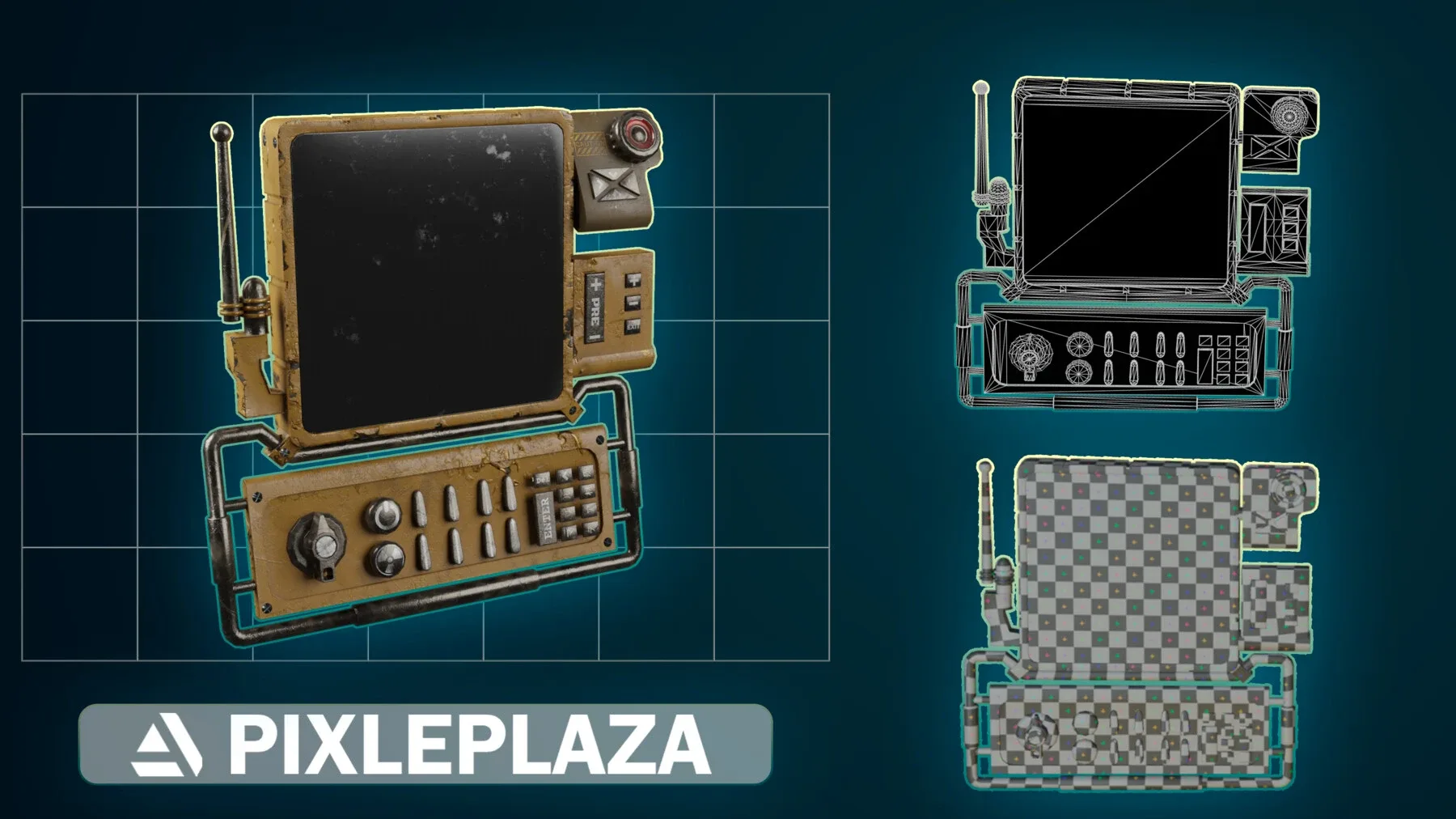 10 SCI-FI CONTROL PANEL GAME READY