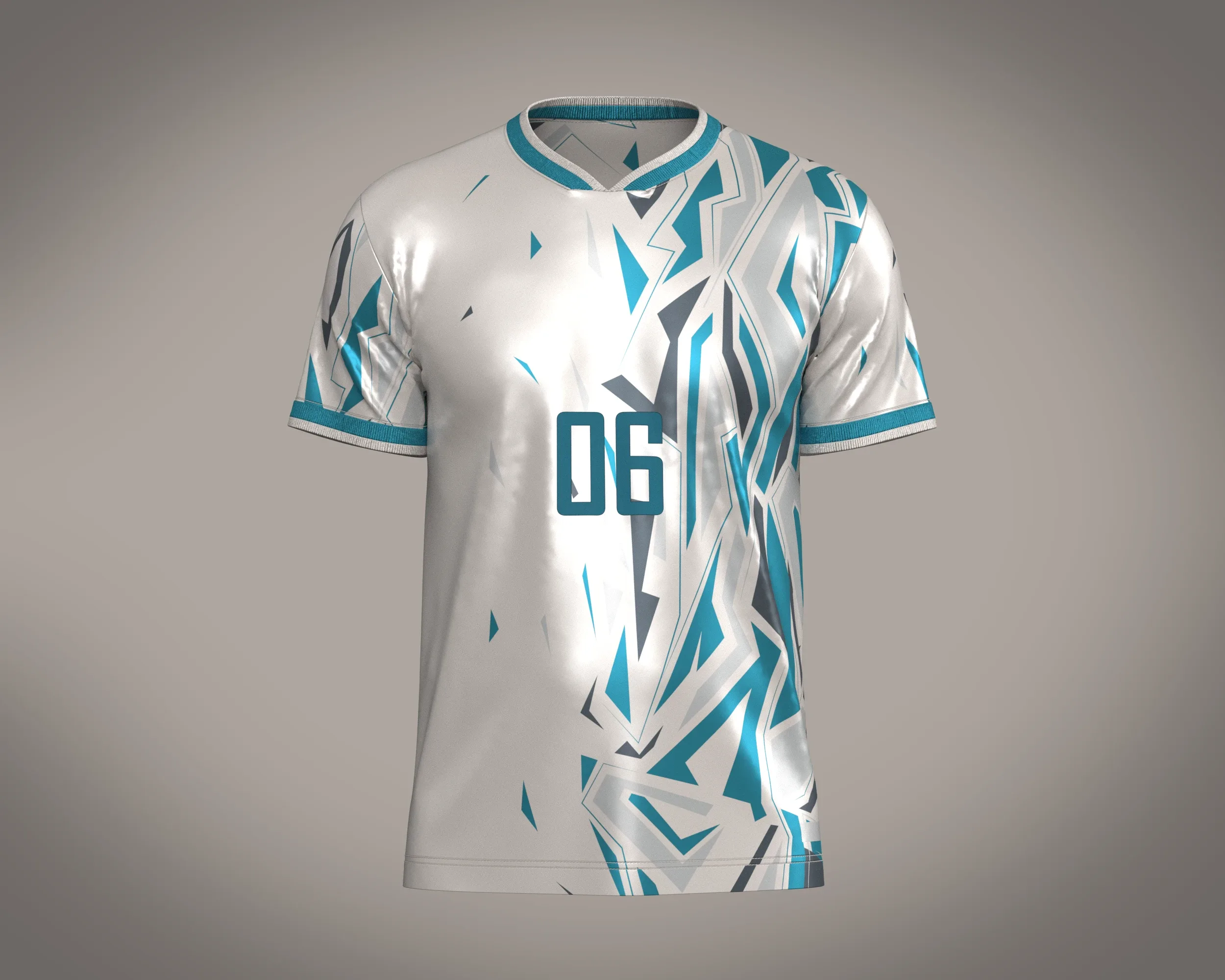 Soccer Advanced jersey Player-06 | Marvelous / Clo3d / obj / fbx