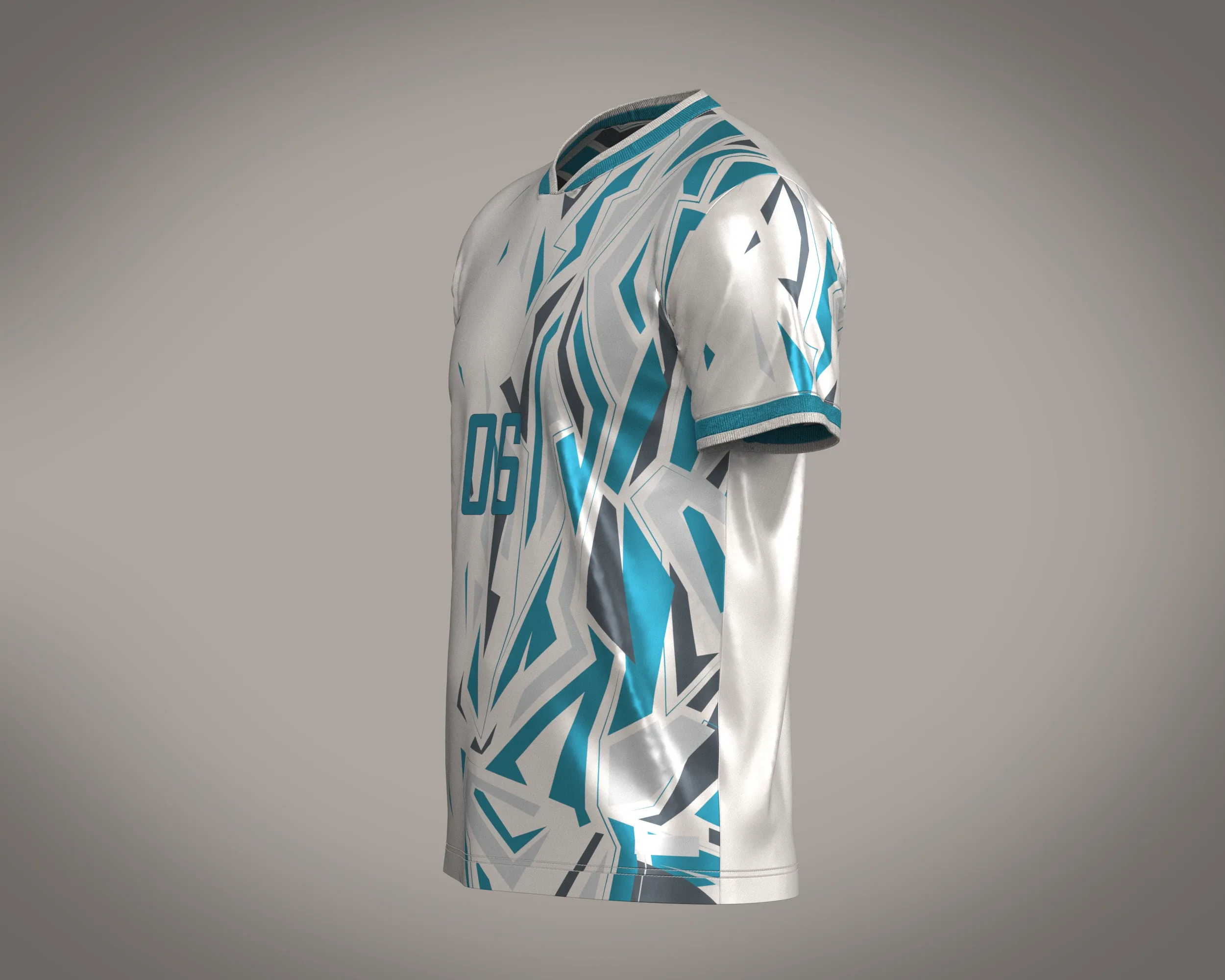 Soccer Advanced jersey Player-06 | Marvelous / Clo3d / obj / fbx