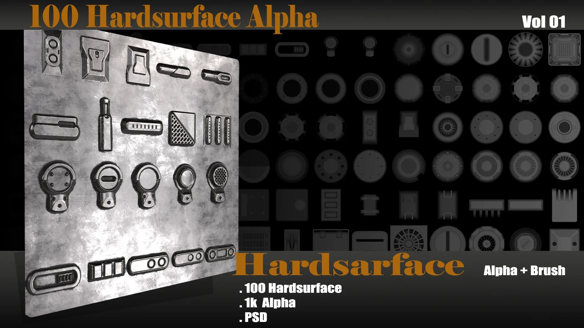 100 Hardsurface Alpha