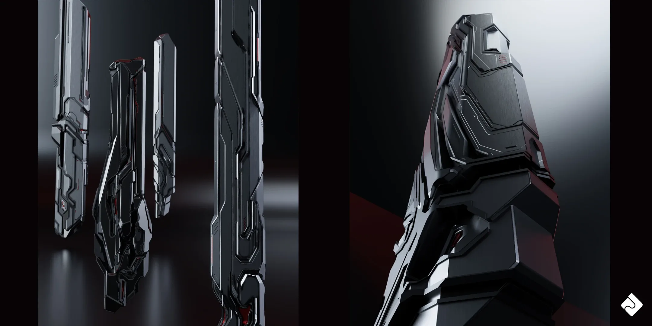 Epic Sci-Fi - Hard Surface Sci Fi Buildings And Environment Assets Blender 3D Kitbash Pack