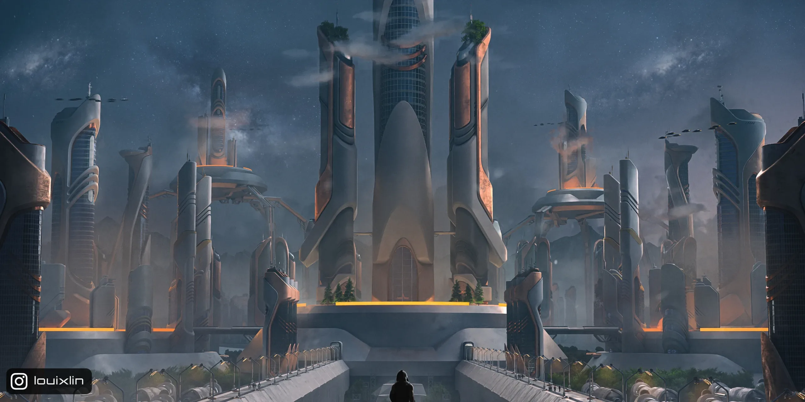 Future City - Futuristic Buildings & Environment Assets Blender 3D Kitbash Pack